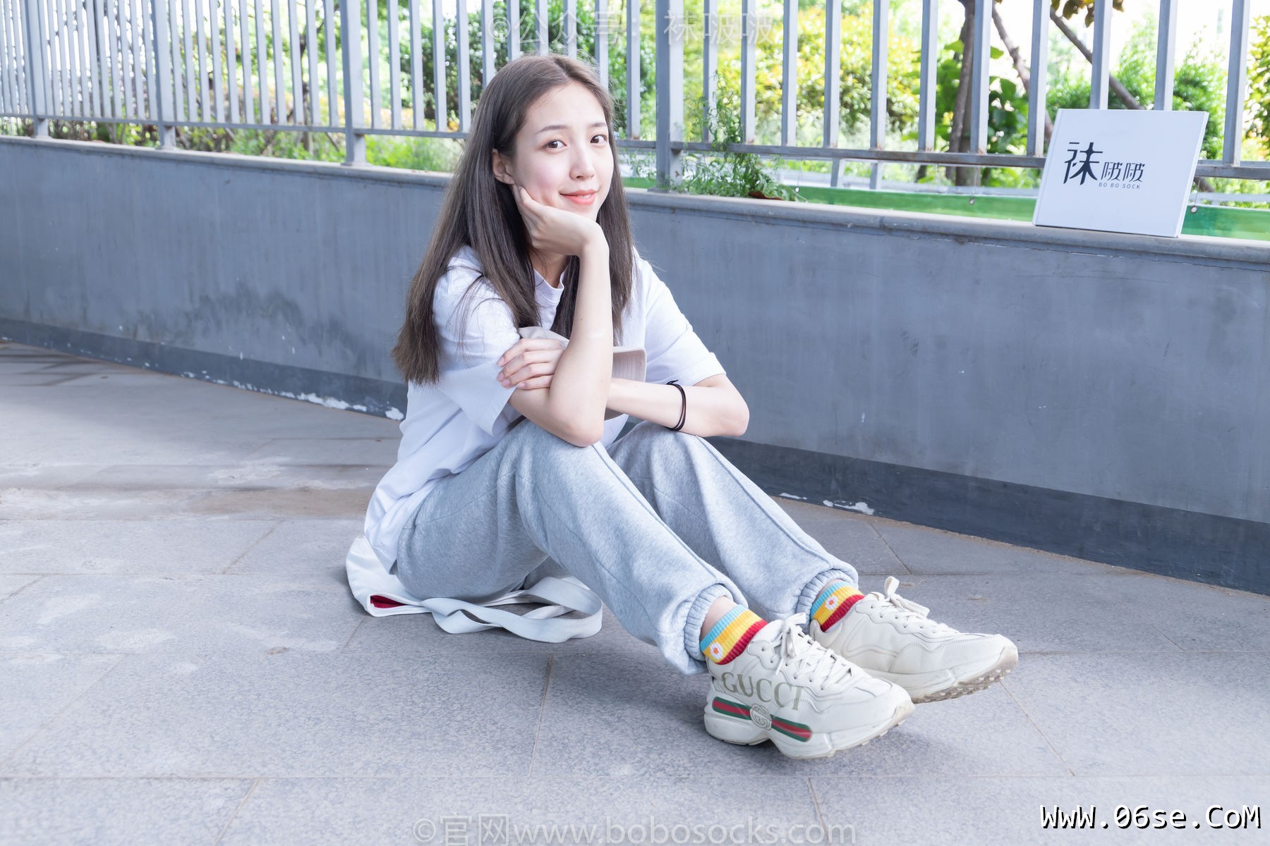 图片[36]-BoBoSocks袜啵啵 No.012 泡芙-运动鞋、白棉袜、裸足[132P]-六色网