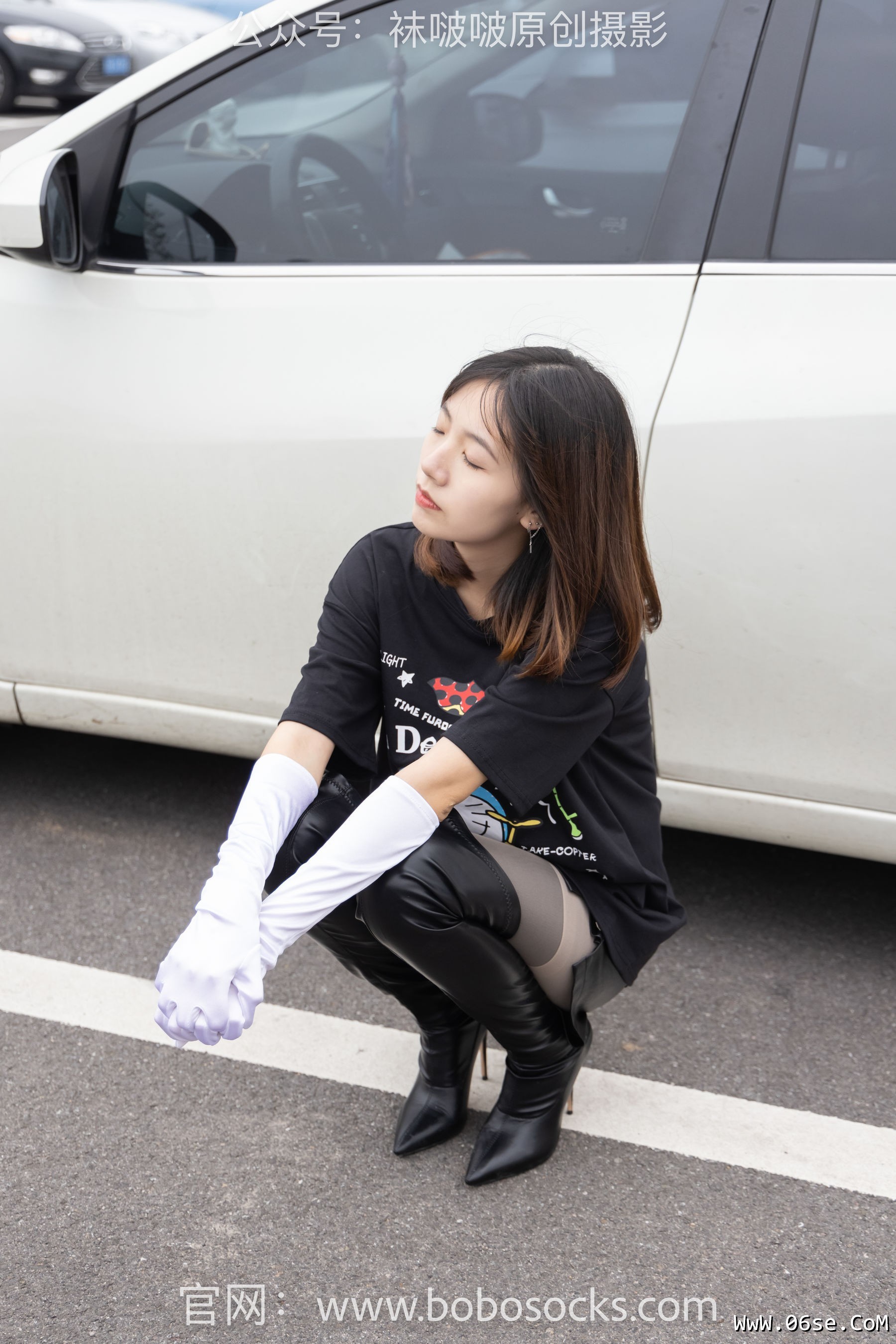 图片[63]-BoBoSocks袜啵啵 No.146 小甜豆-高跟长靴、黑色踩脚裤、肉丝[154P]-六色网