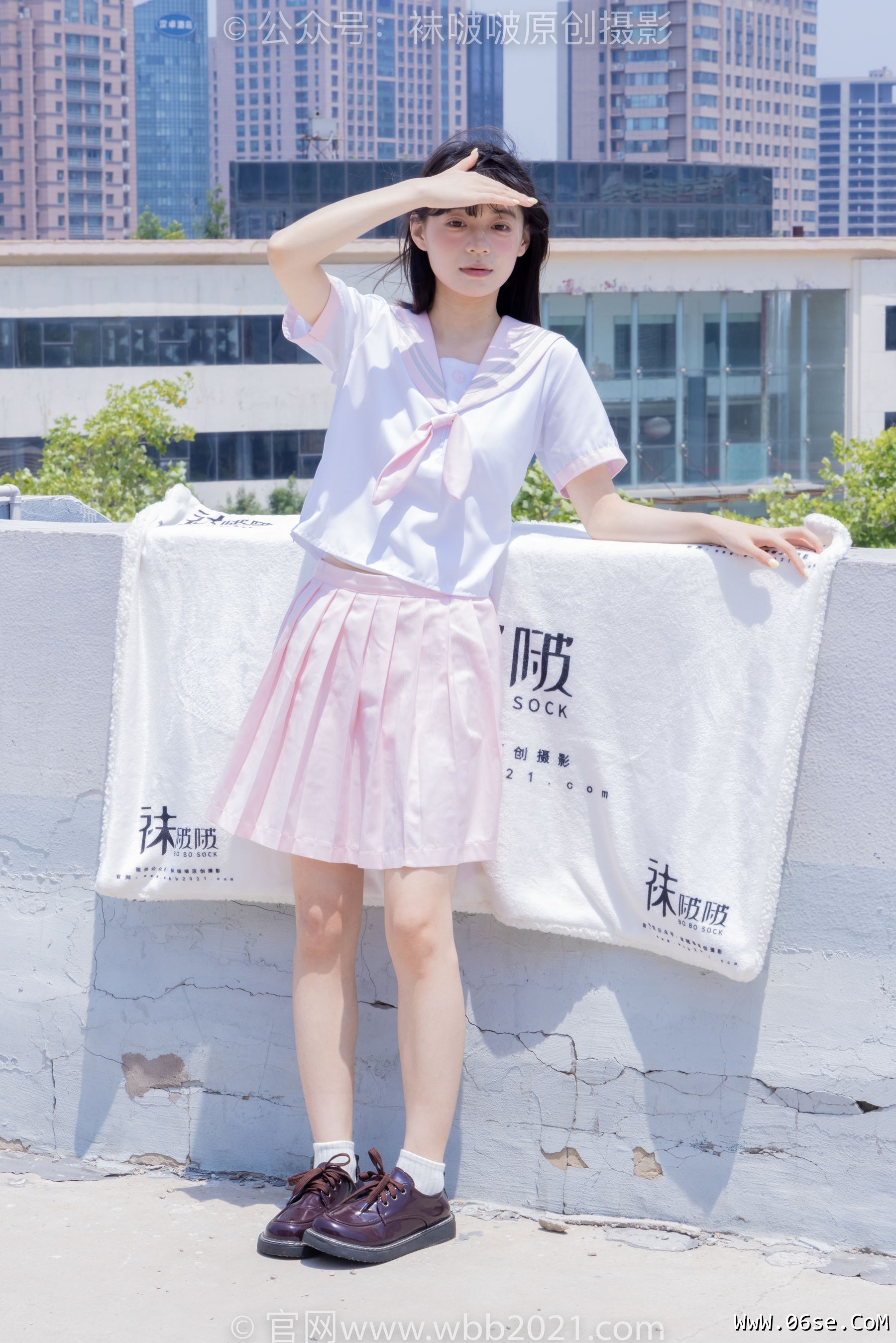 图片[58]-BoBoSocks袜啵啵 No.399 糯米 -皮鞋、白棉袜、jk制服[145P]-六色网