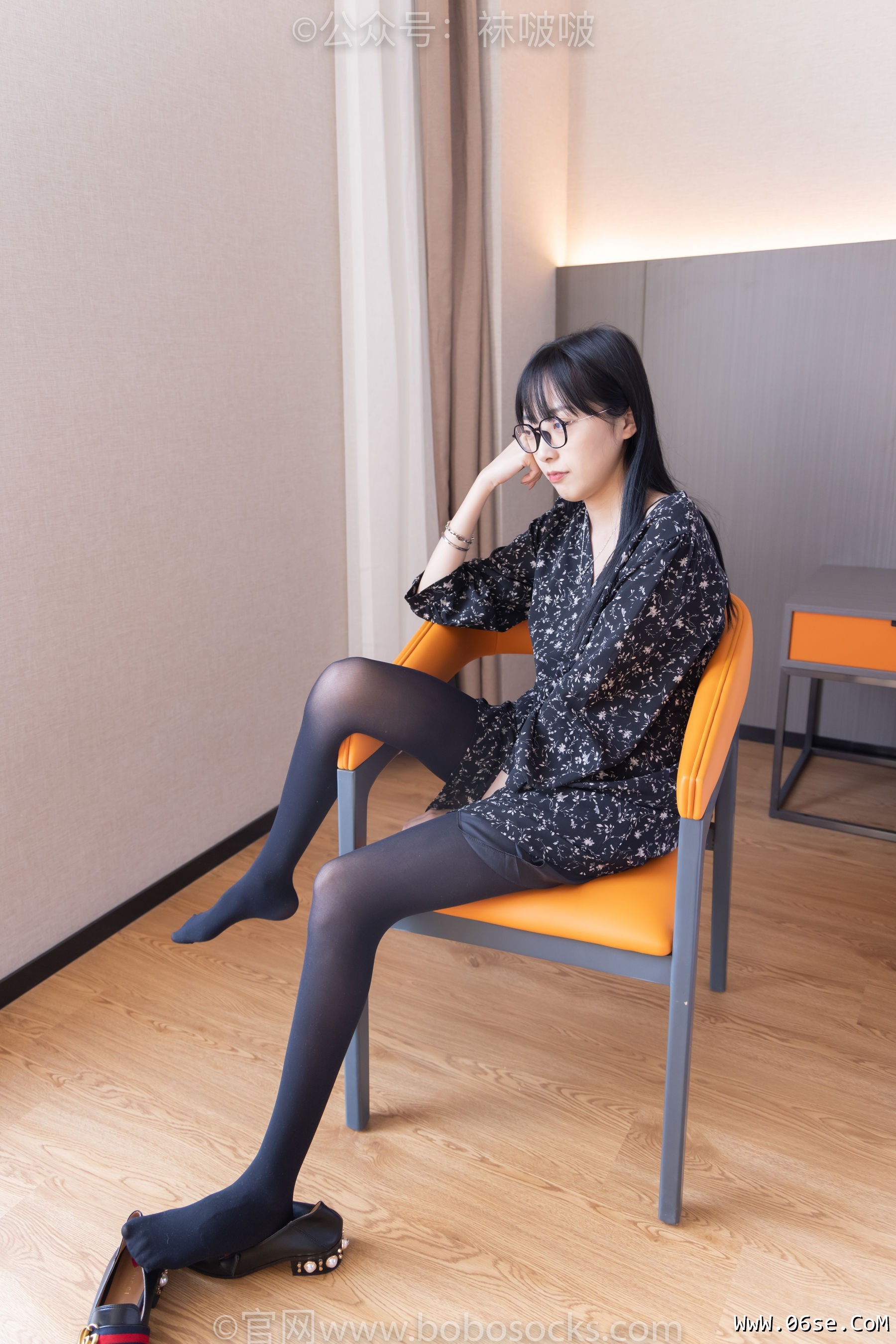 图片[113]-BoBoSocks袜啵啵 No.064 稚予-平底鞋、厚黑丝[137P]-六色网