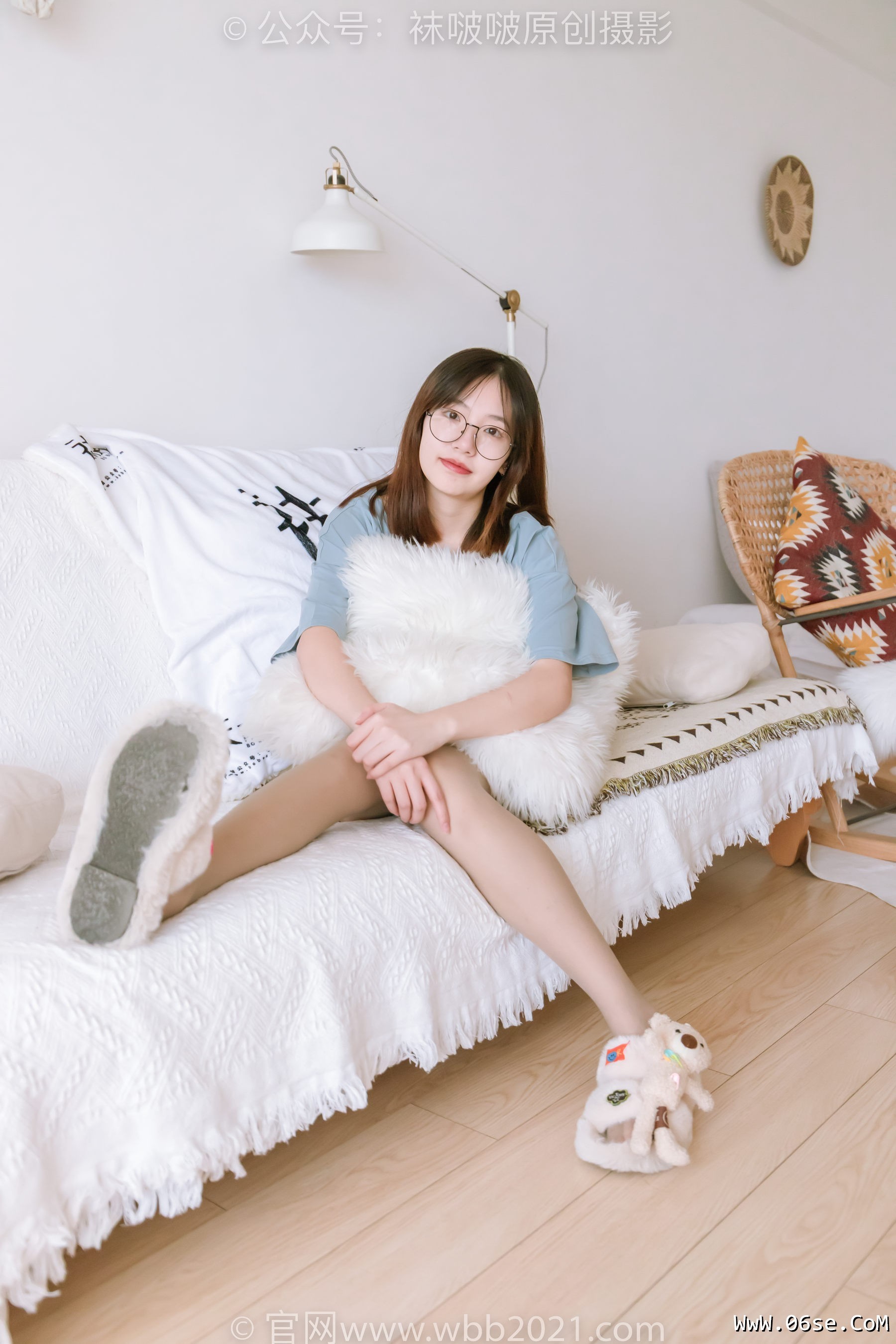 图片[52]-BoBoSocks袜啵啵 No.239 小甜豆-棉拖鞋、灰丝、裸足[140P]-六色网