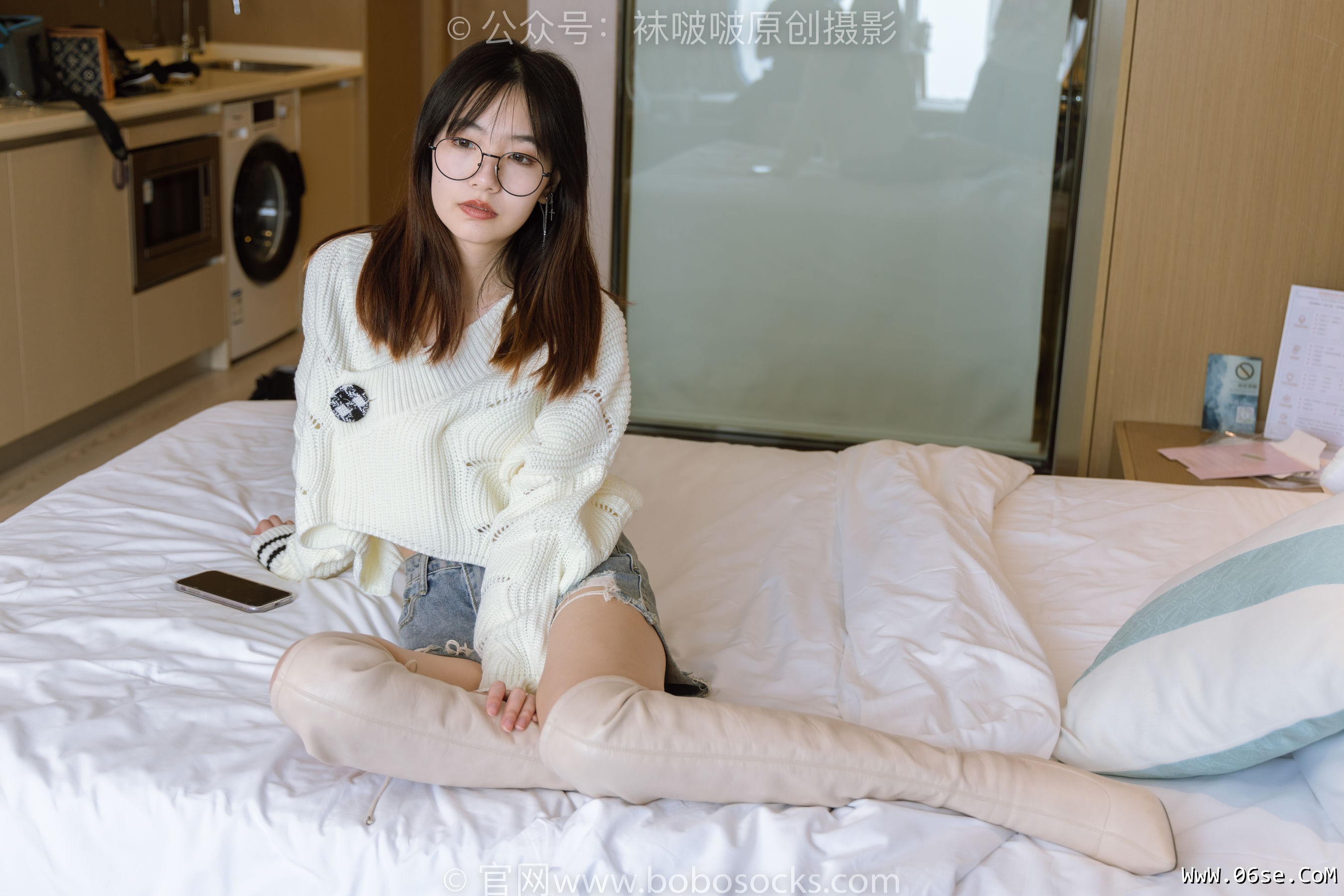 图片[144]-BoBoSocks袜啵啵 No.222 小甜豆-长靴、白棉袜、裸足[180P]-六色网