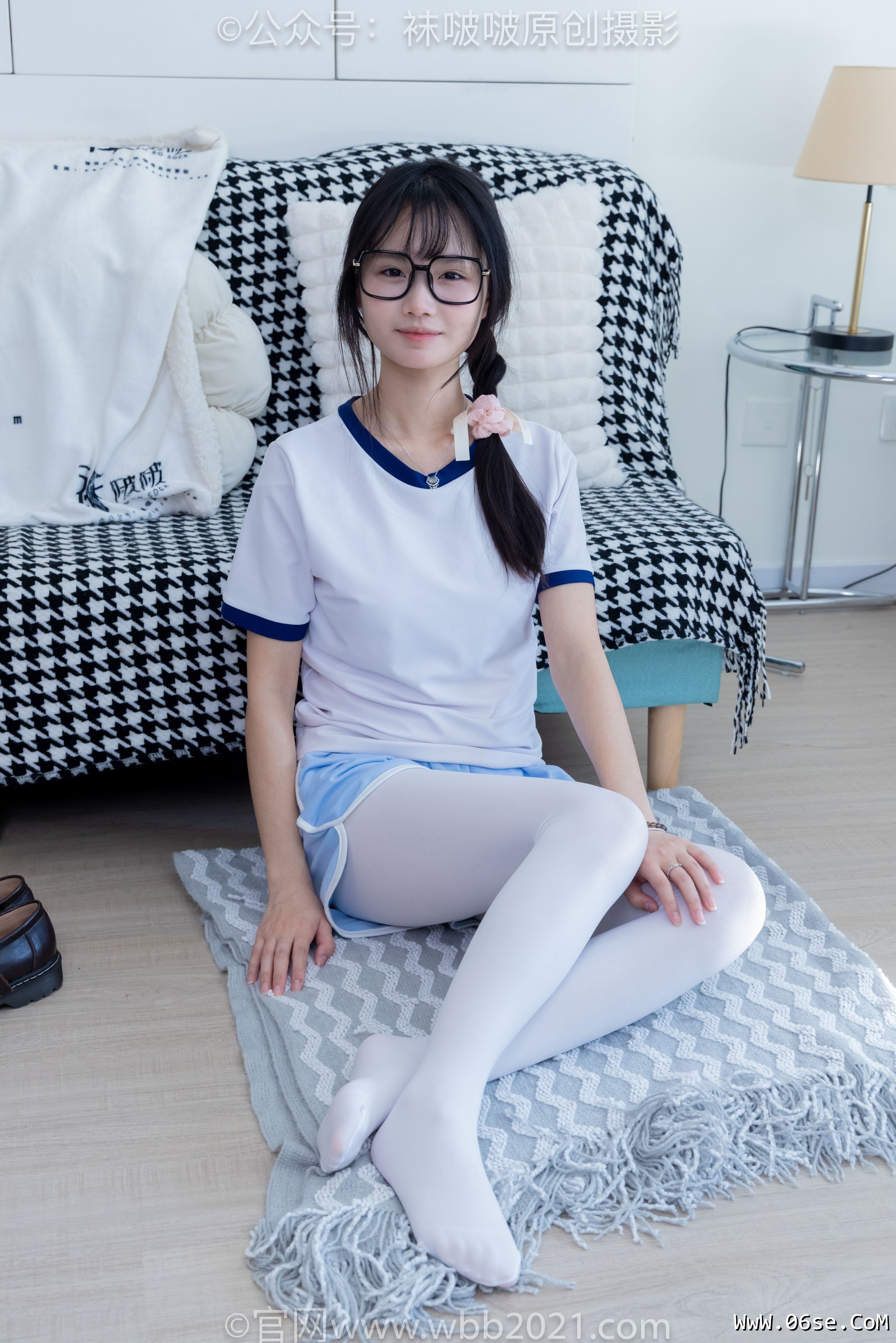 图片[97]-BoBoSocks袜啵啵 No.325 甜甜圈 -皮鞋、厚白丝[145P]-六色网