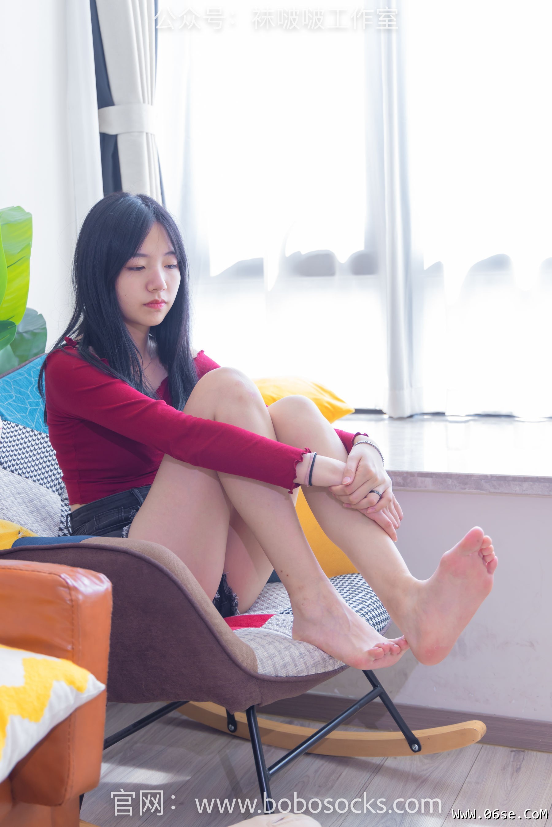 图片[44]-BoBoSocks袜啵啵 No.120 小甜豆-高跟长靴、白棉袜、裸足[170P]-六色网
