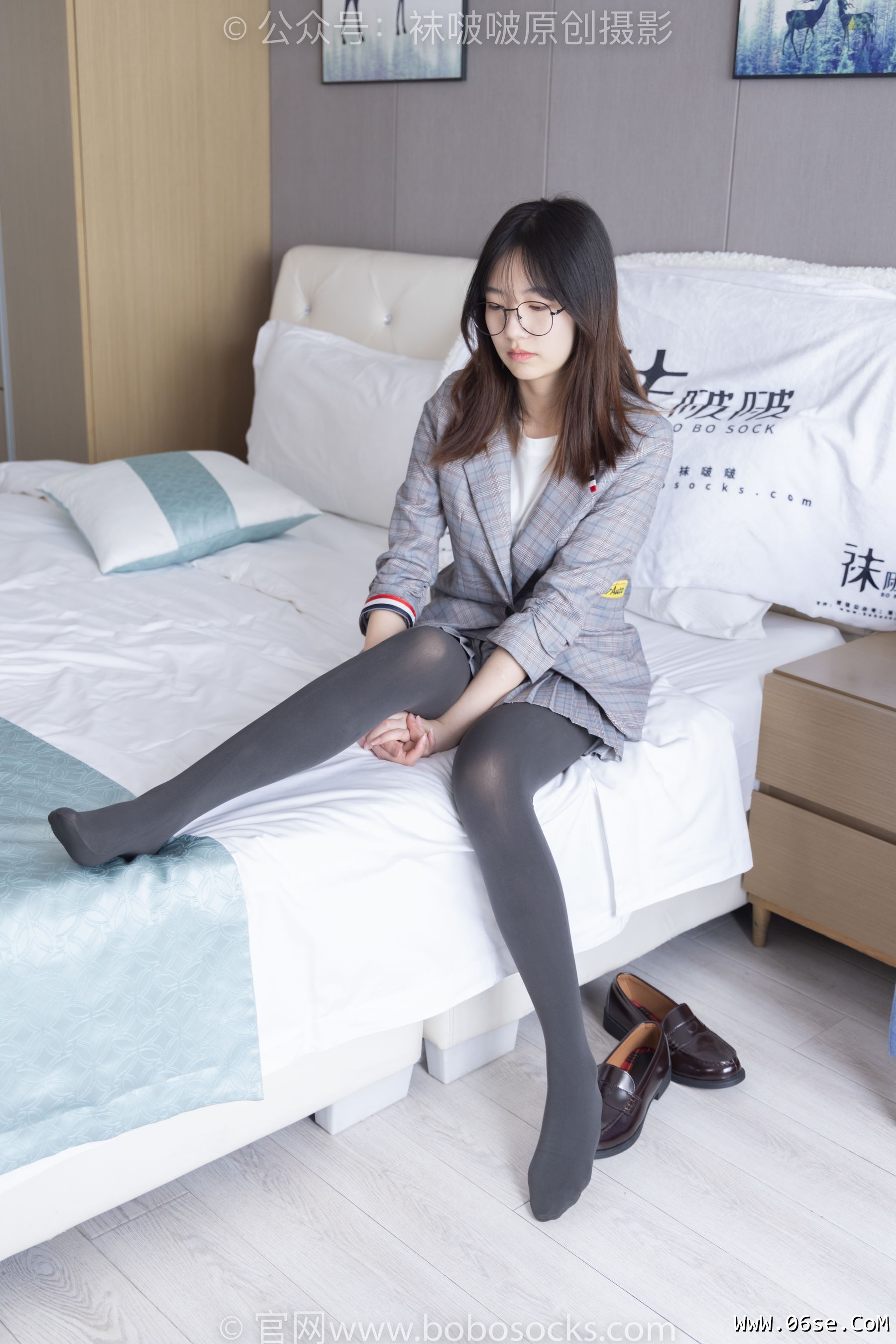 图片[81]-BoBoSocks袜啵啵 No.210 小甜豆 -皮鞋、厚灰丝、ol装[140P]-六色网