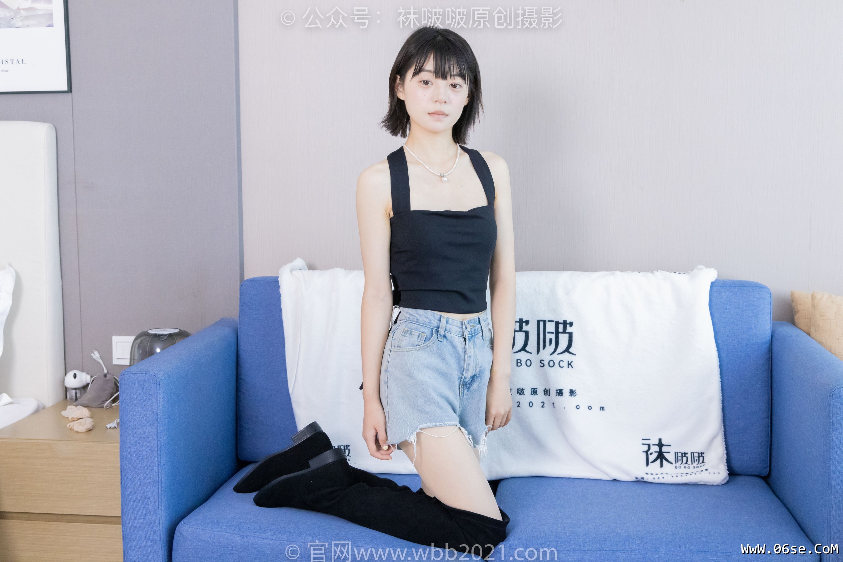 图片[74]-BoBoSocks袜啵啵 No.422 糯米 -长靴、白棉袜、肉丝[140P]-六色网