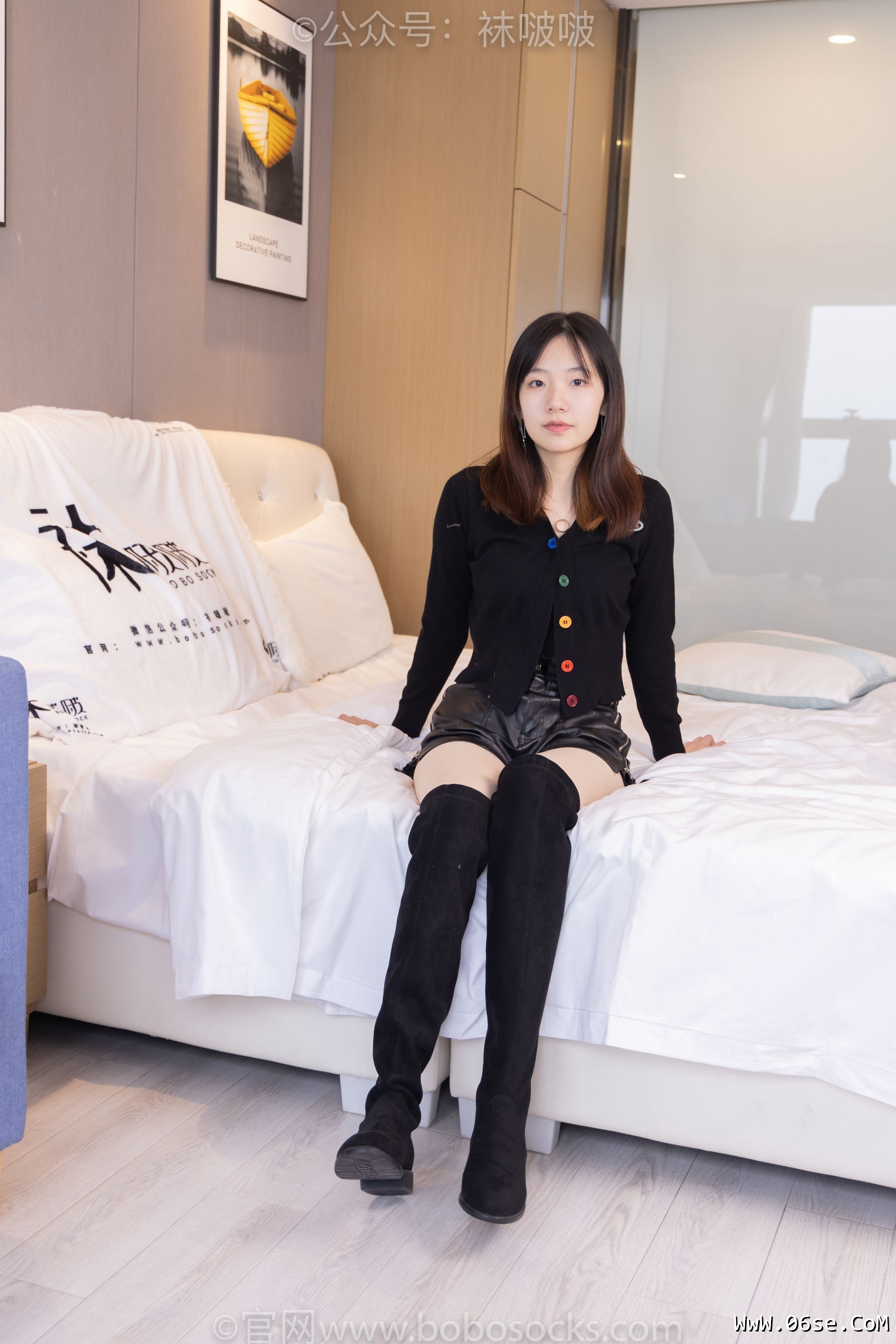 图片[89]-BoBoSocks袜啵啵 No.072 小甜豆-两双长靴、厚黑丝、厚肉丝[144P]-六色网