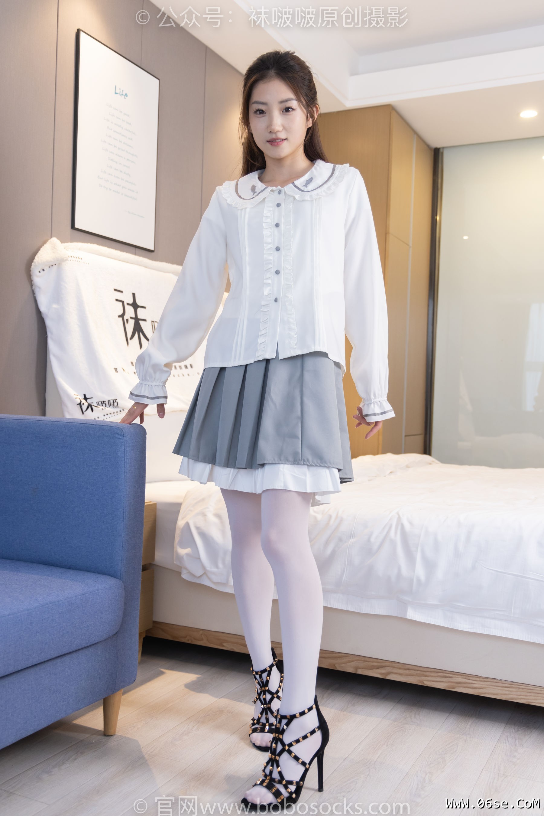 图片[66]-BoBoSocks袜啵啵 No.211 小沫 -高跟鞋、厚白丝[142P]-六色网