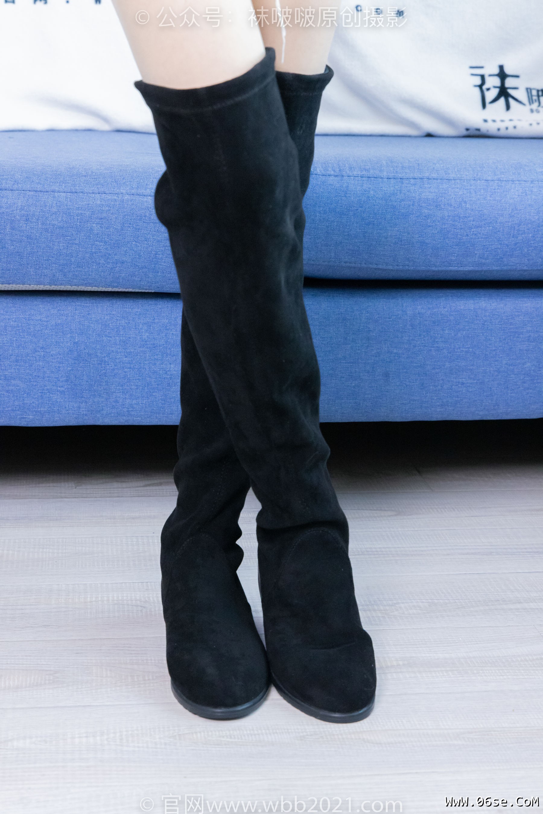 图片[119]-BoBoSocks袜啵啵 No.422 糯米 -长靴、白棉袜、肉丝[140P]-六色网