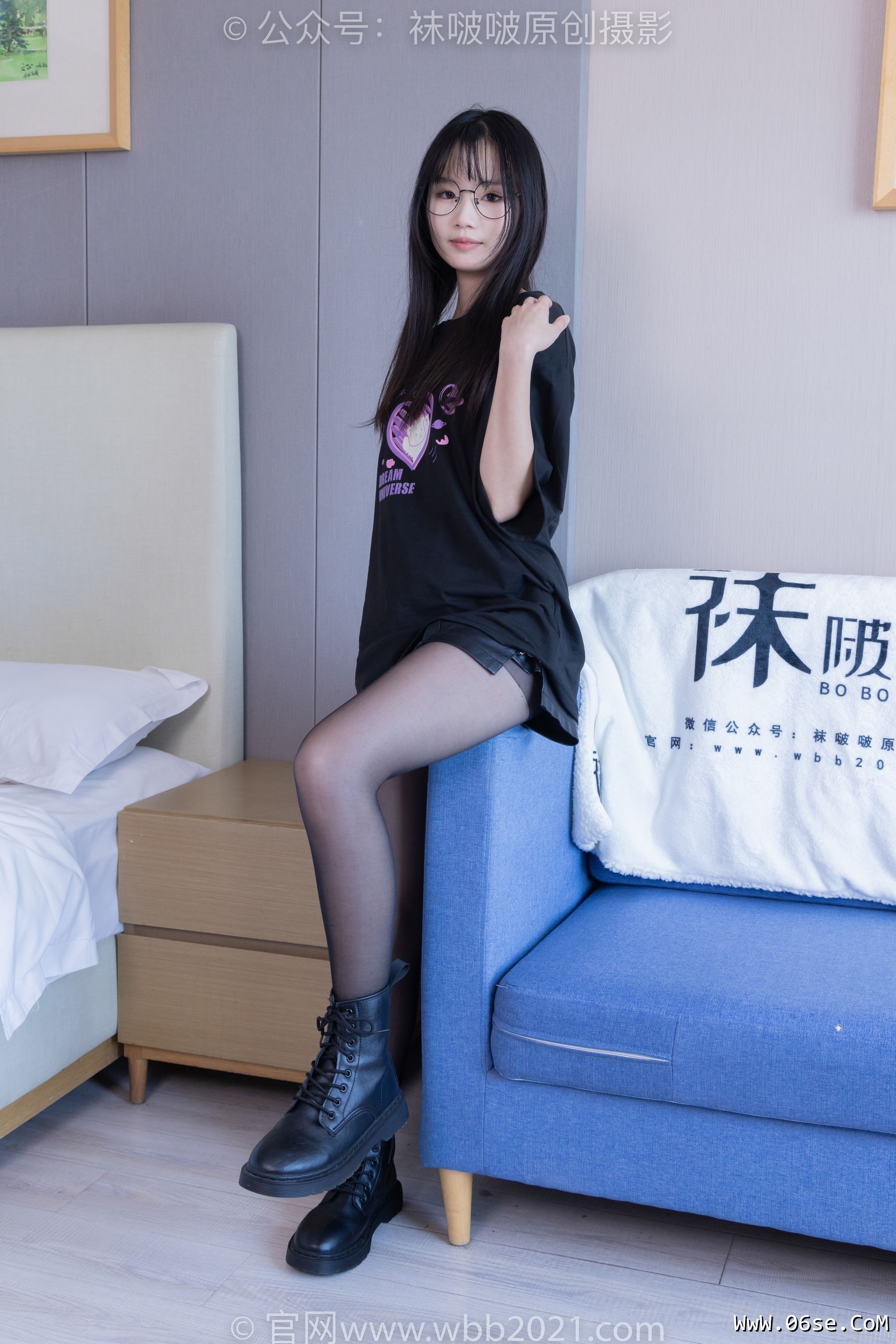 图片[99]-BoBoSocks袜啵啵 No.406 甜甜圈 -马丁靴、黑丝[150P]-六色网