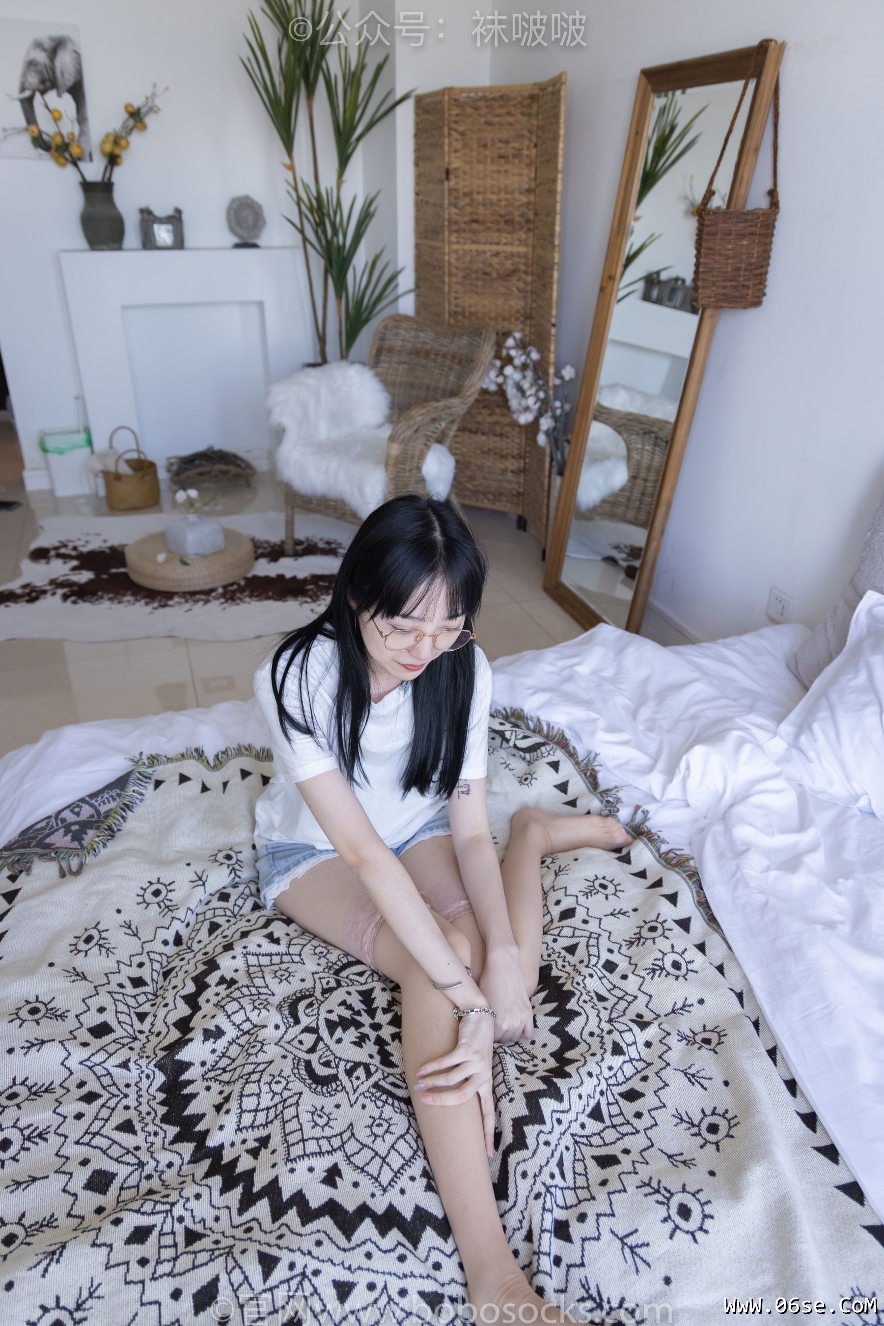 图片[101]-BoBoSocks袜啵啵 No.086 稚予-平底鞋、过膝肉丝[130P]-六色网