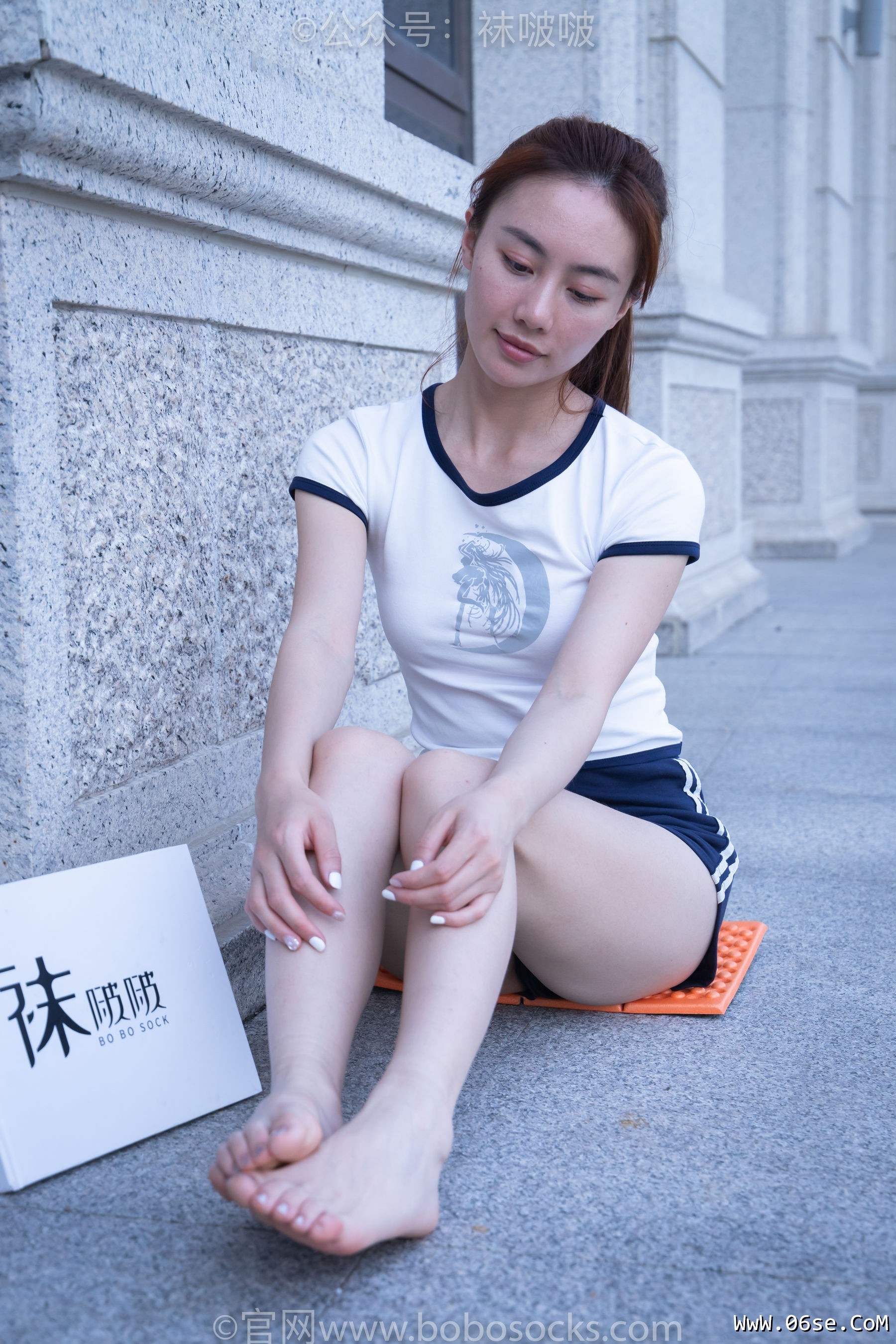 图片[121]-BoBoSocks袜啵啵 No.028 小米-运动鞋、白棉袜、裸足[133P]-六色网