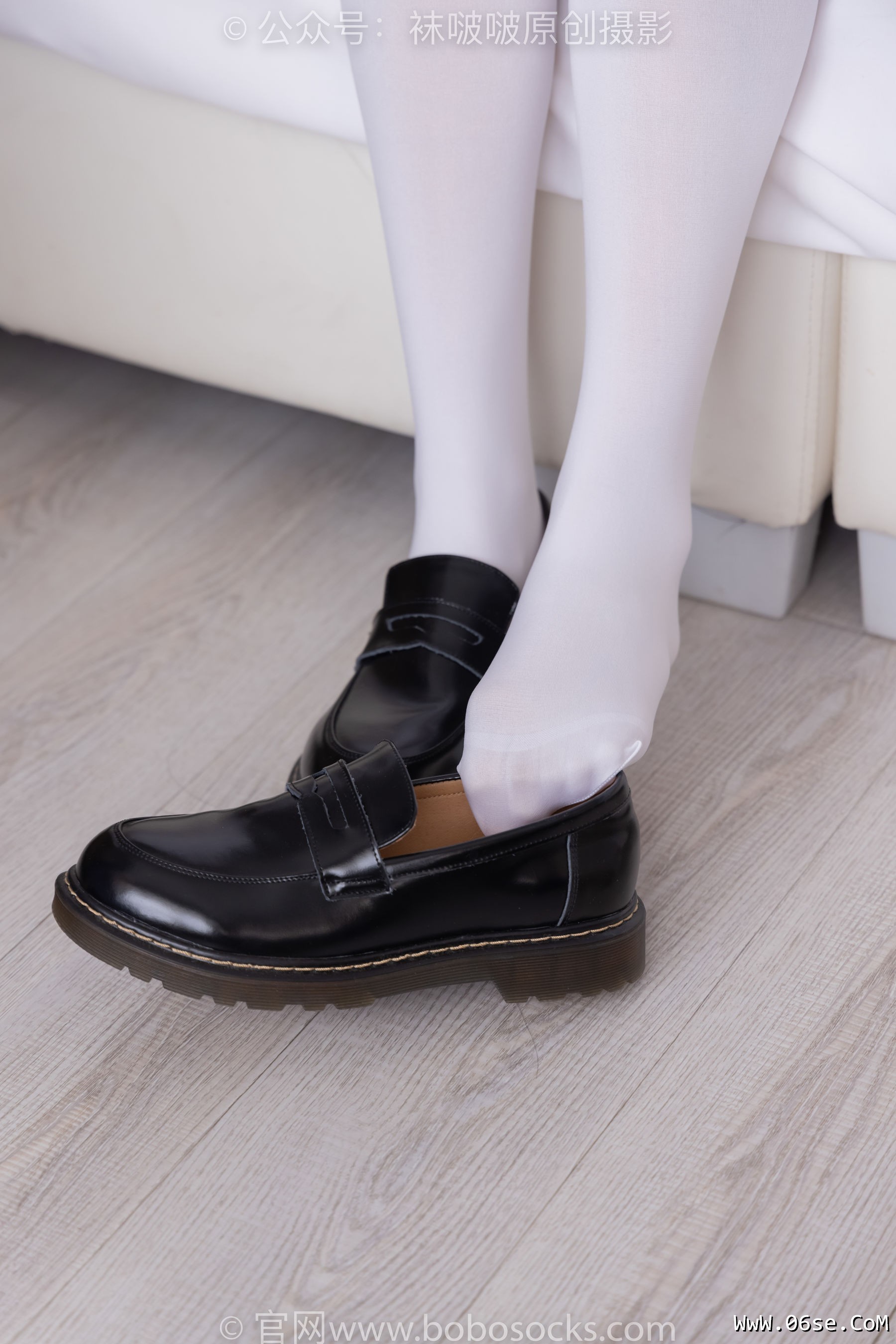 图片[68]-BoBoSocks袜啵啵 No.195 小甜豆-黑皮鞋、厚白丝、女仆装[135P]-六色网
