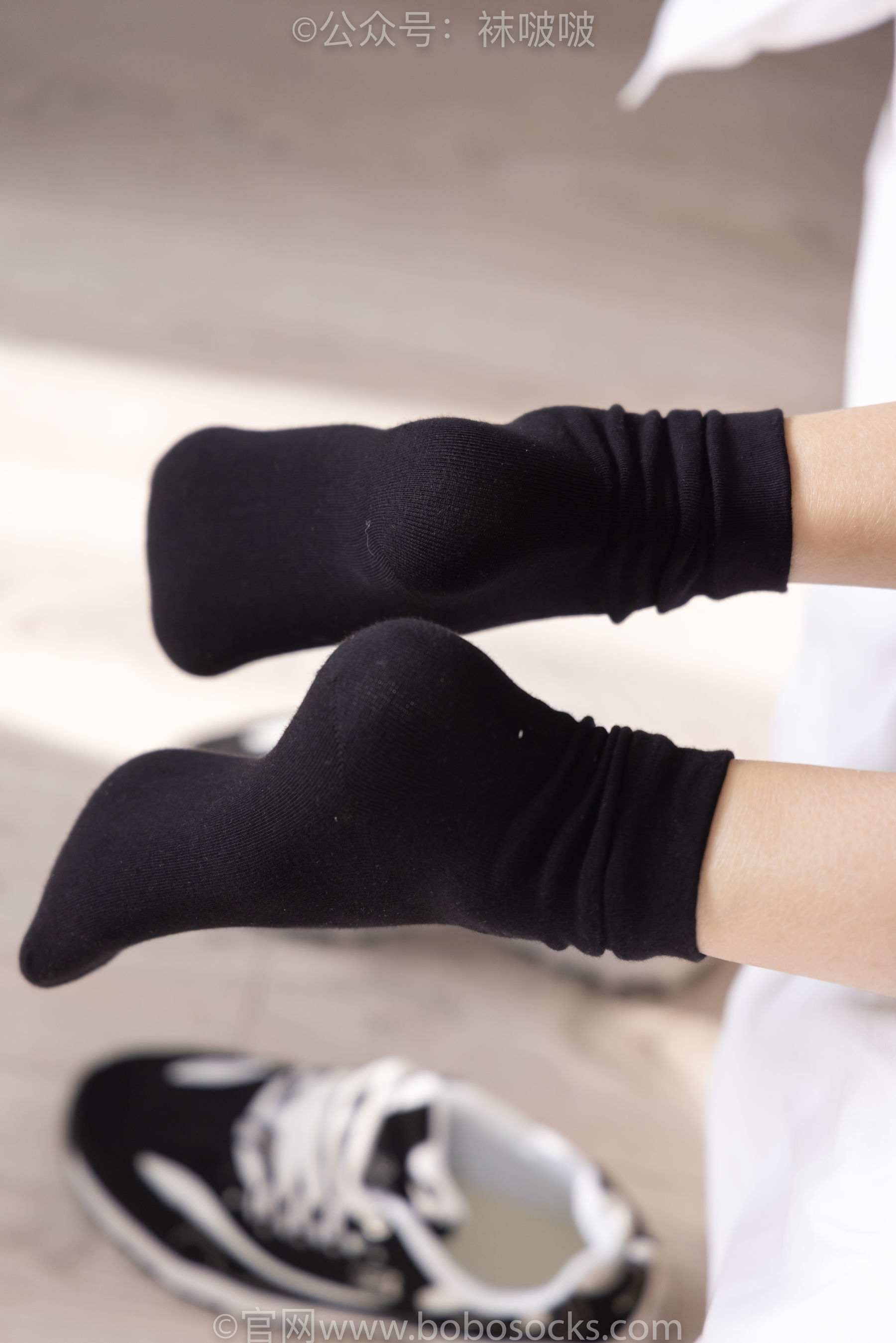 图片[120]-BoBoSocks袜啵啵 No.055 稚予-斯凯奇运动鞋、白棉袜、黑棉袜[139P]-六色网