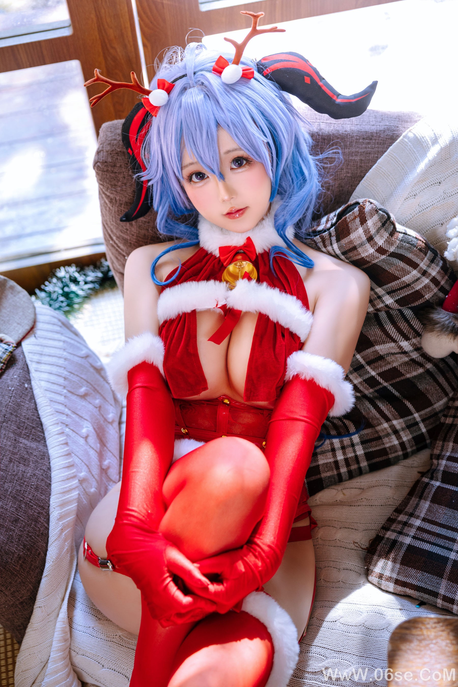 图片[6]-Cosplay日奈娇 – 甘雨圣诞[34P]-六色网