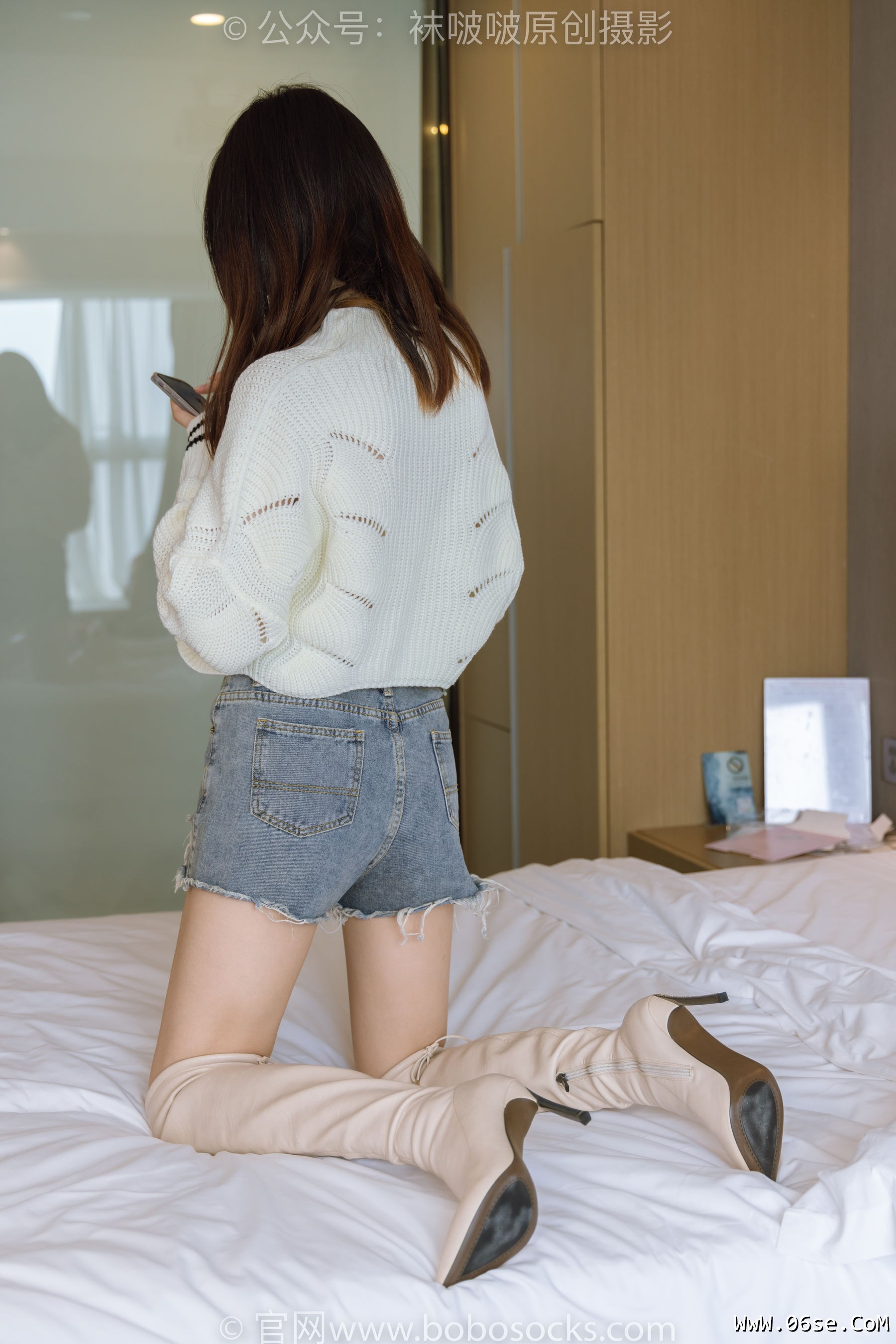 图片[158]-BoBoSocks袜啵啵 No.222 小甜豆-长靴、白棉袜、裸足[180P]-六色网