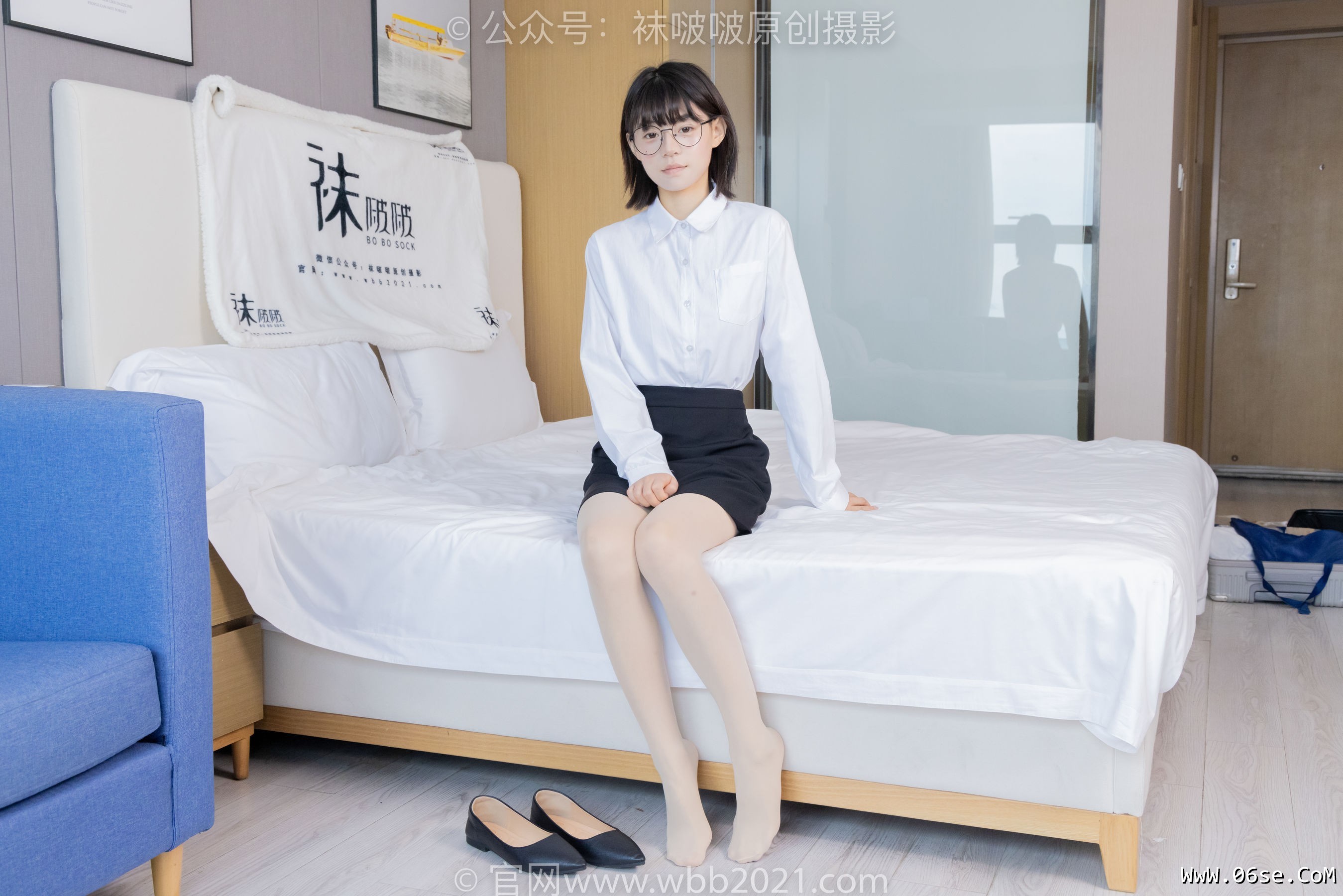 图片[145]-BoBoSocks袜啵啵 No.436 糯米 -OL制服、两双平底鞋、薄黑丝、厚肉丝[150P]-六色网