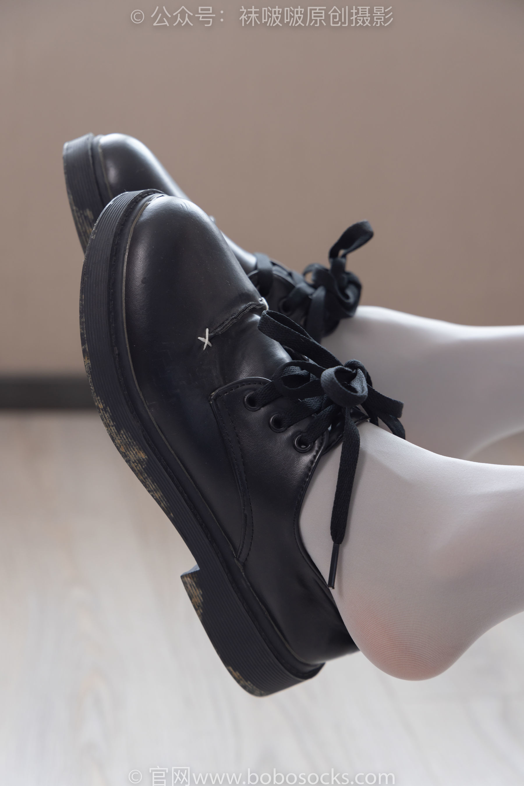 图片[81]-BoBoSocks袜啵啵 No.213 稚予 -黑皮鞋、厚灰丝[140P]-六色网
