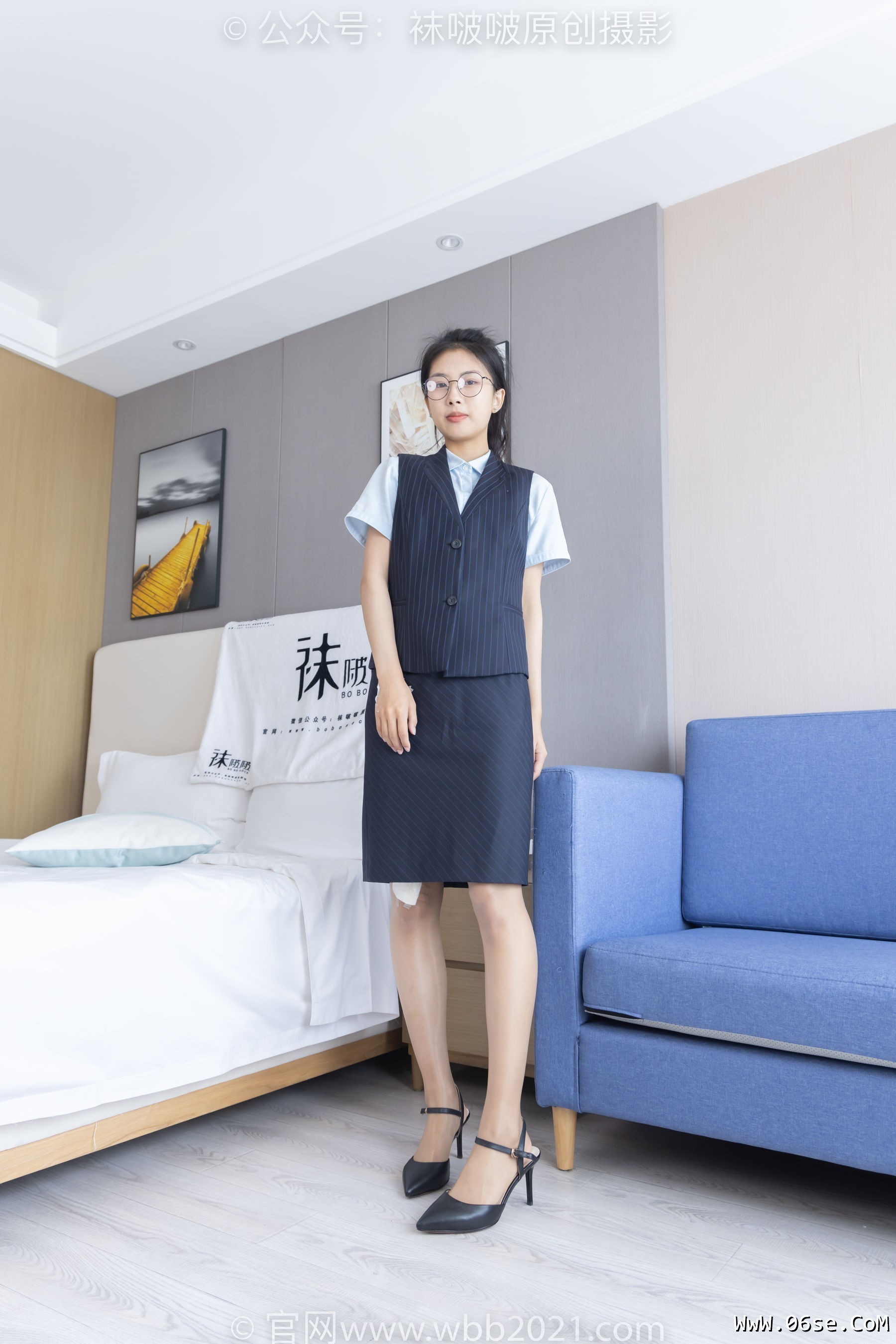 图片[115]-BoBoSocks袜啵啵 No.324 奶油 -高跟鞋、皮鞋、黑棉袜、油亮肉丝[140P]-六色网