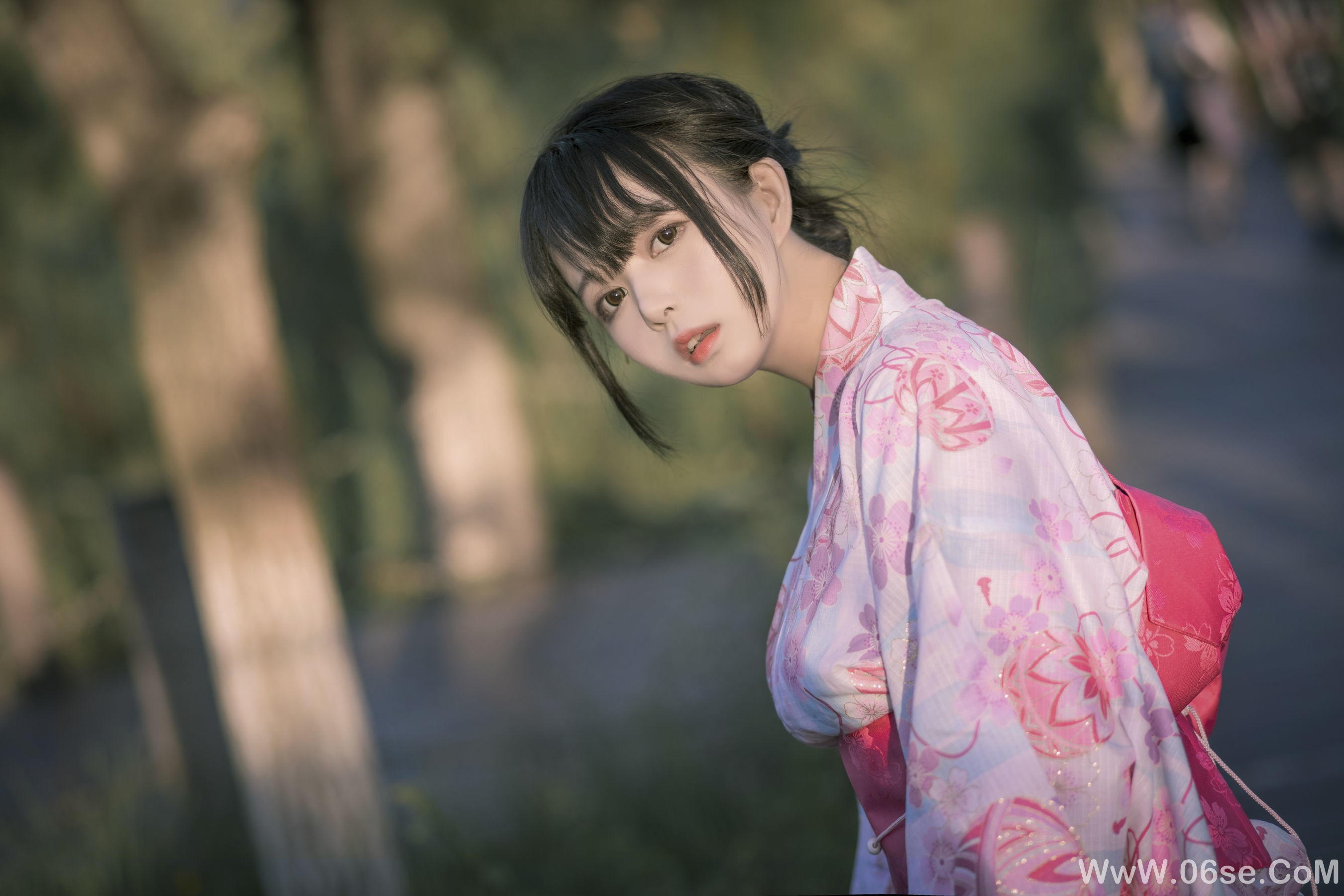 图片[13]-大眼萌妹黑猫猫OvO 和服超进化[14P]-六色网