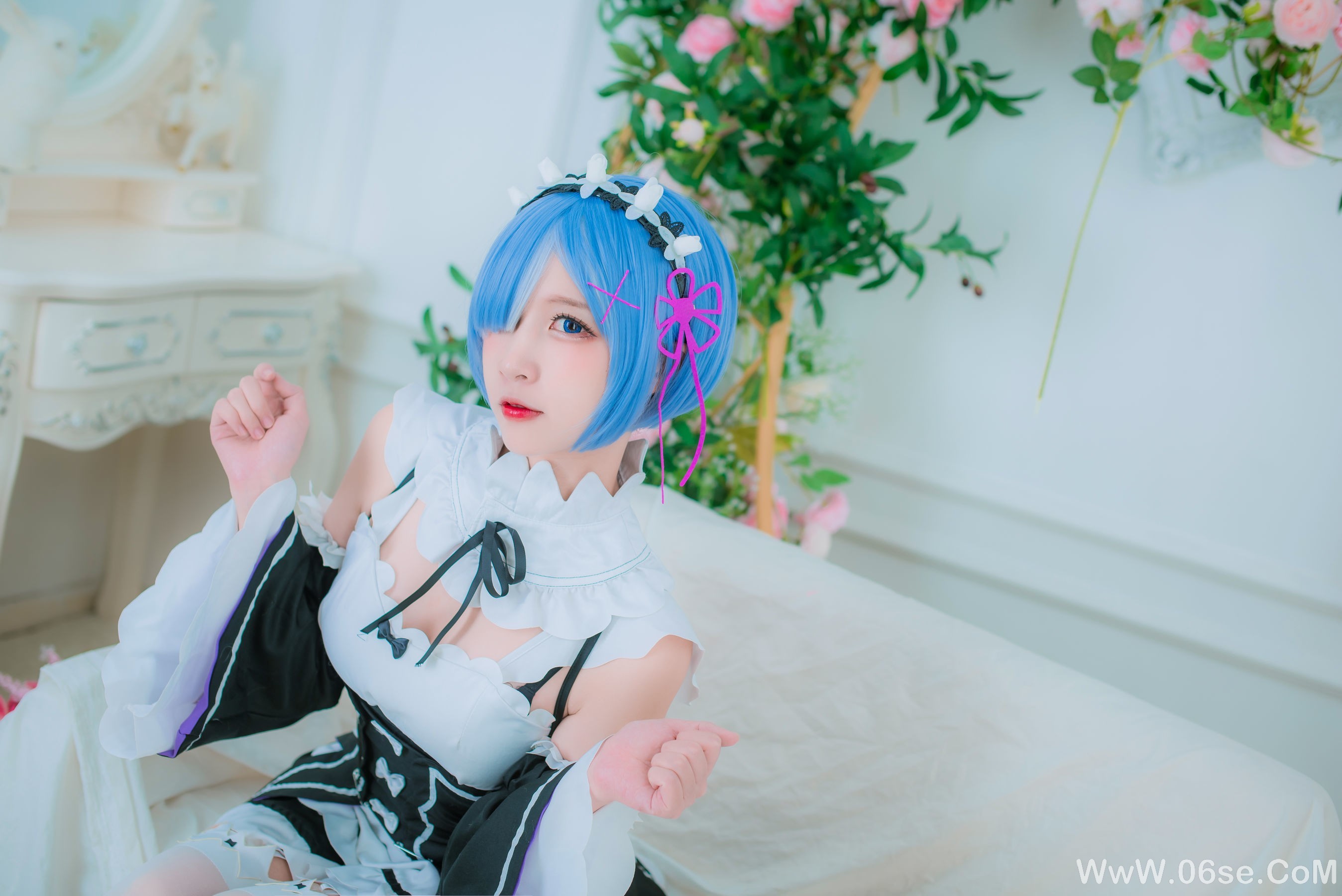 图片[14]-人气Coser二佐Nisa 蕾姆女仆[33P]-六色网