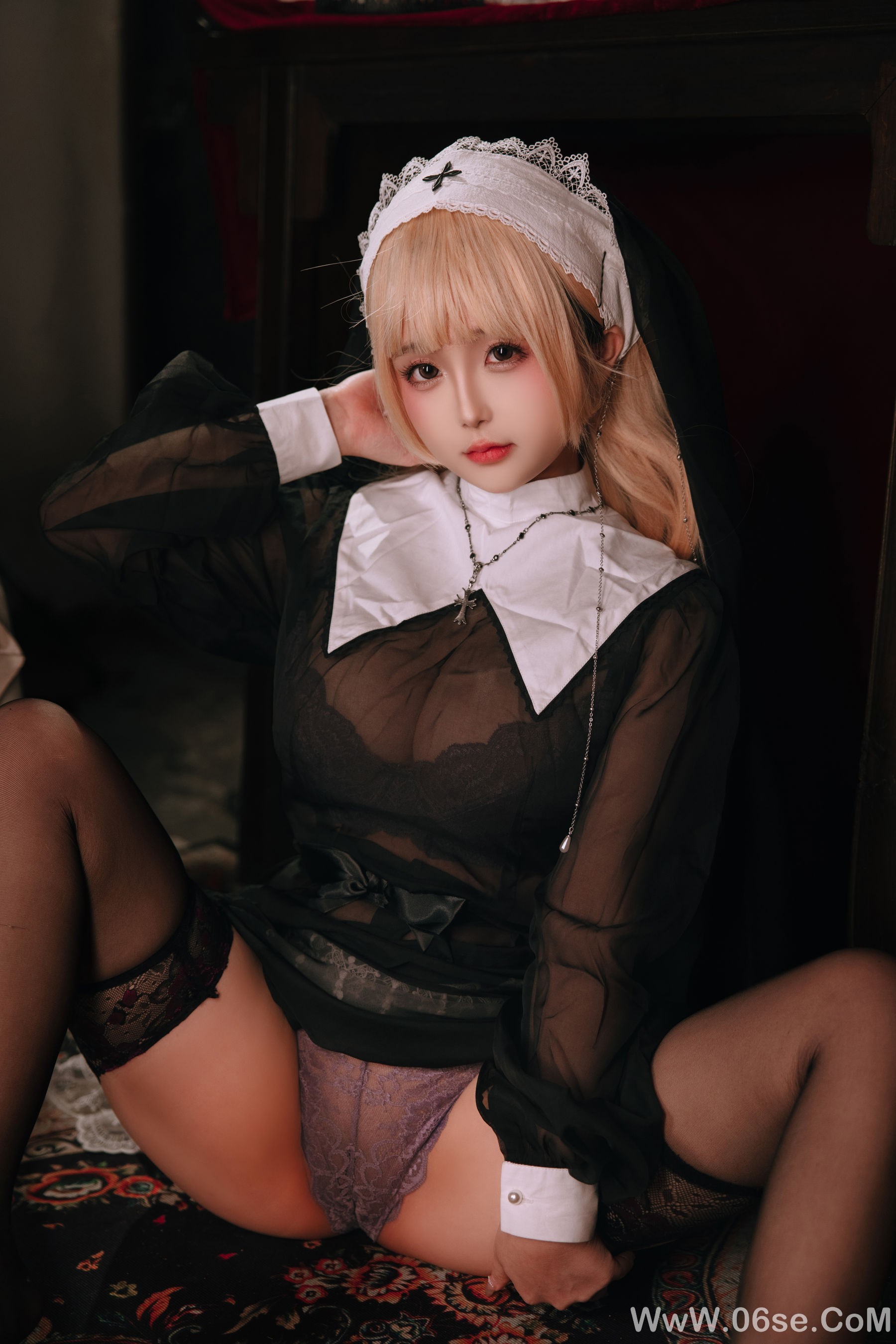 图片[42]-Cosplay日奈娇 – 禁忌修女[160P]-六色网