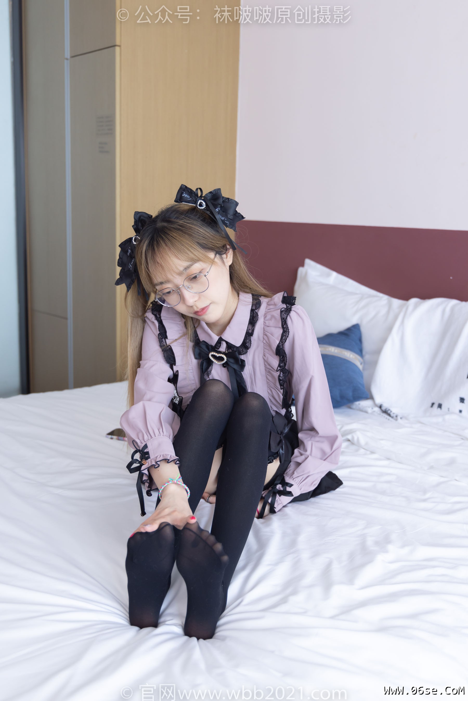 图片[103]-BoBoSocks袜啵啵 No.247 稚予 -皮鞋、黑丝大腿袜、地雷系女友[159P]-六色网