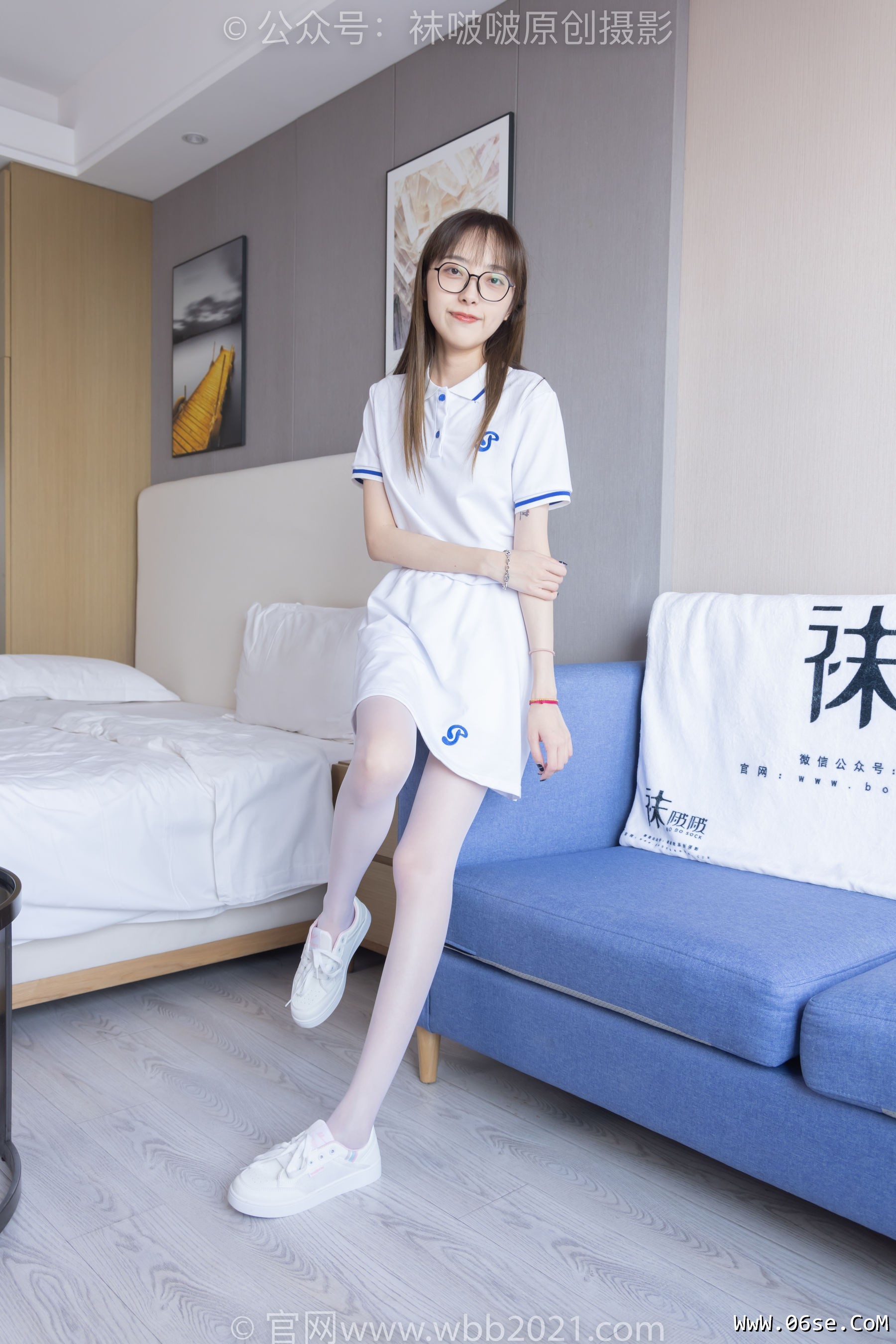 图片[63]-BoBoSocks袜啵啵 No.344 稚予 -板鞋、平底鞋、白丝[150P]-六色网