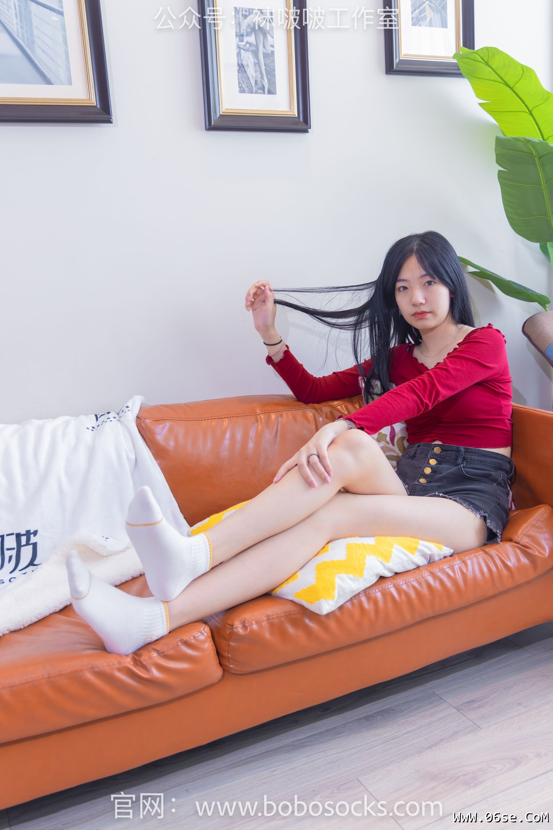 图片[20]-BoBoSocks袜啵啵 No.120 小甜豆-高跟长靴、白棉袜、裸足[170P]-六色网