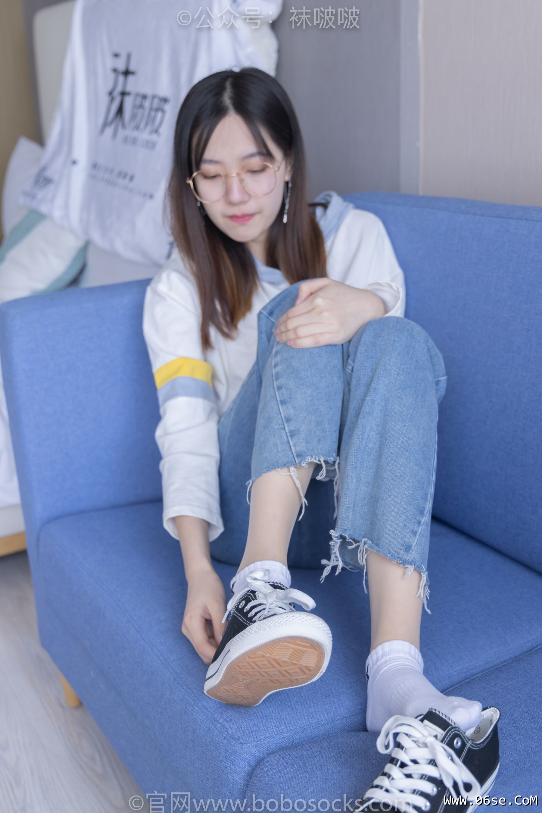 图片[39]-BoBoSocks袜啵啵 No.080 小甜豆-帆布鞋、白棉袜、肉丝[140P]-六色网