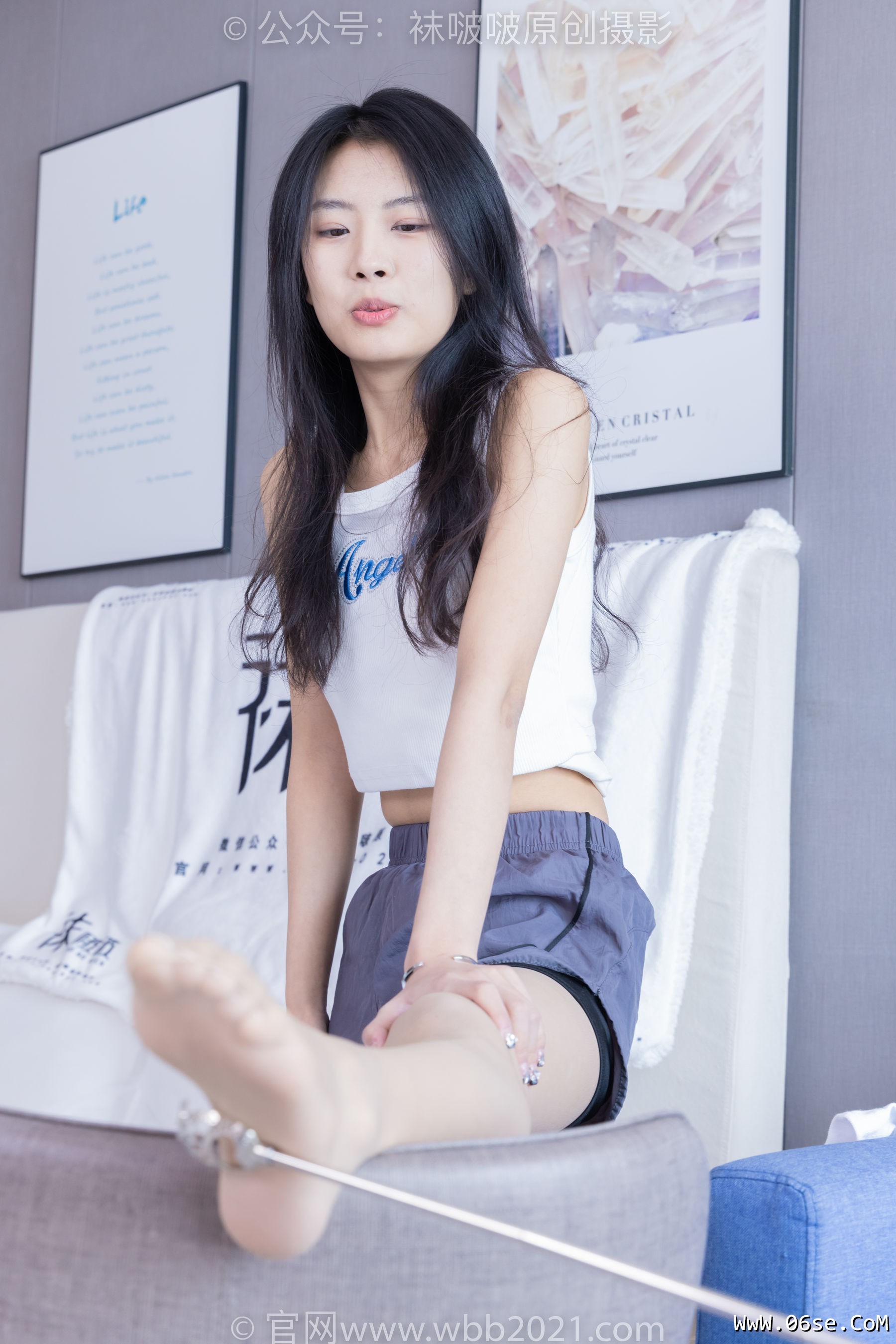 图片[175]-BoBoSocks袜啵啵 No.355 奶油 -板鞋、白棉袜、肉丝[200P]-六色网