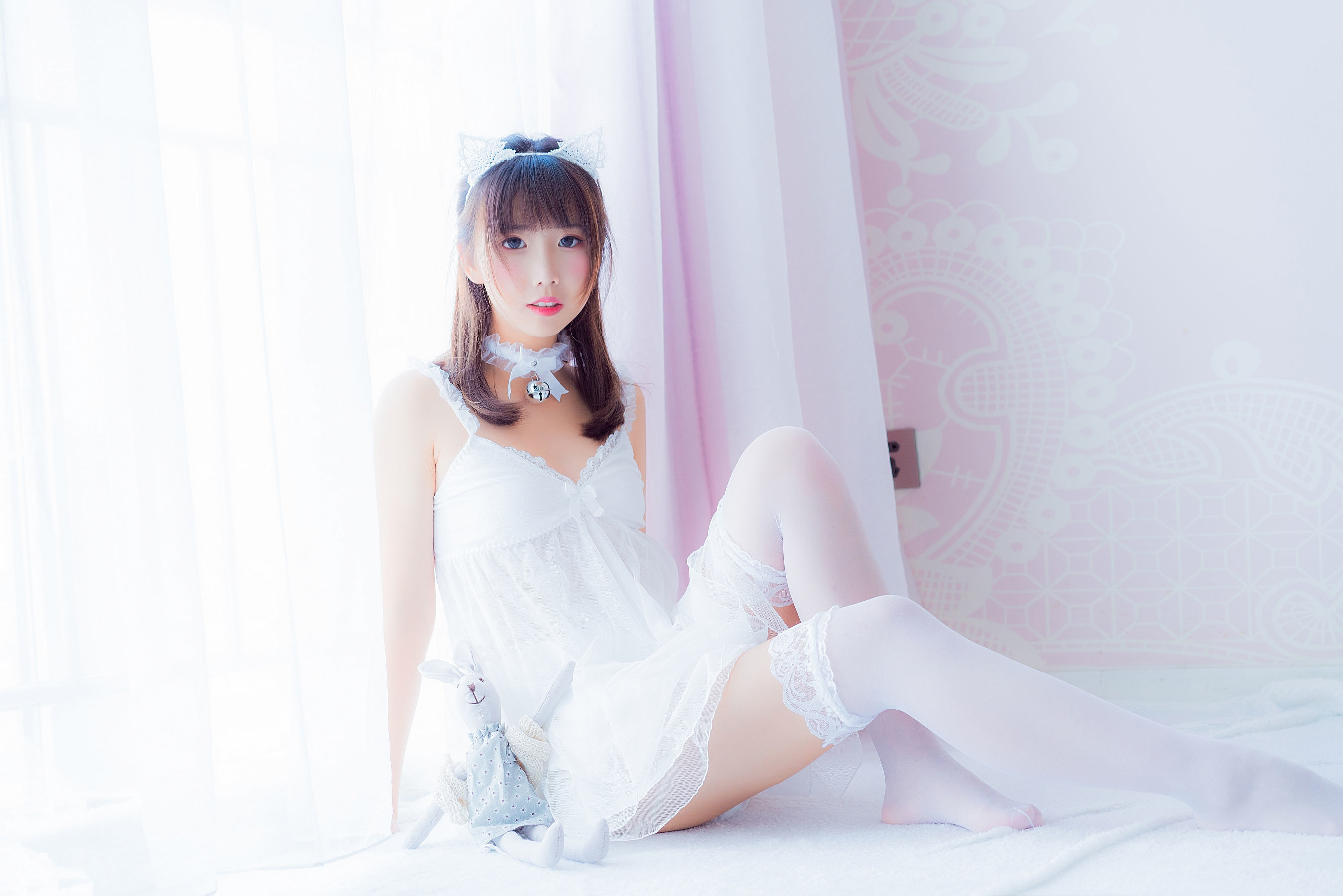 图片[17]-喵糖映画 VOL.415 白裙少女 [30P]-六色网