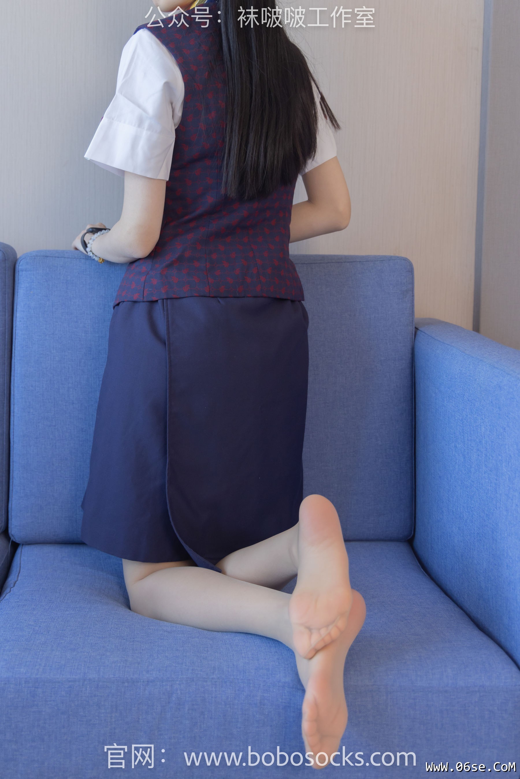 图片[125]-BoBoSocks袜啵啵 No.115 稚予-平底鞋、肉丝、空姐制服[136P]-六色网