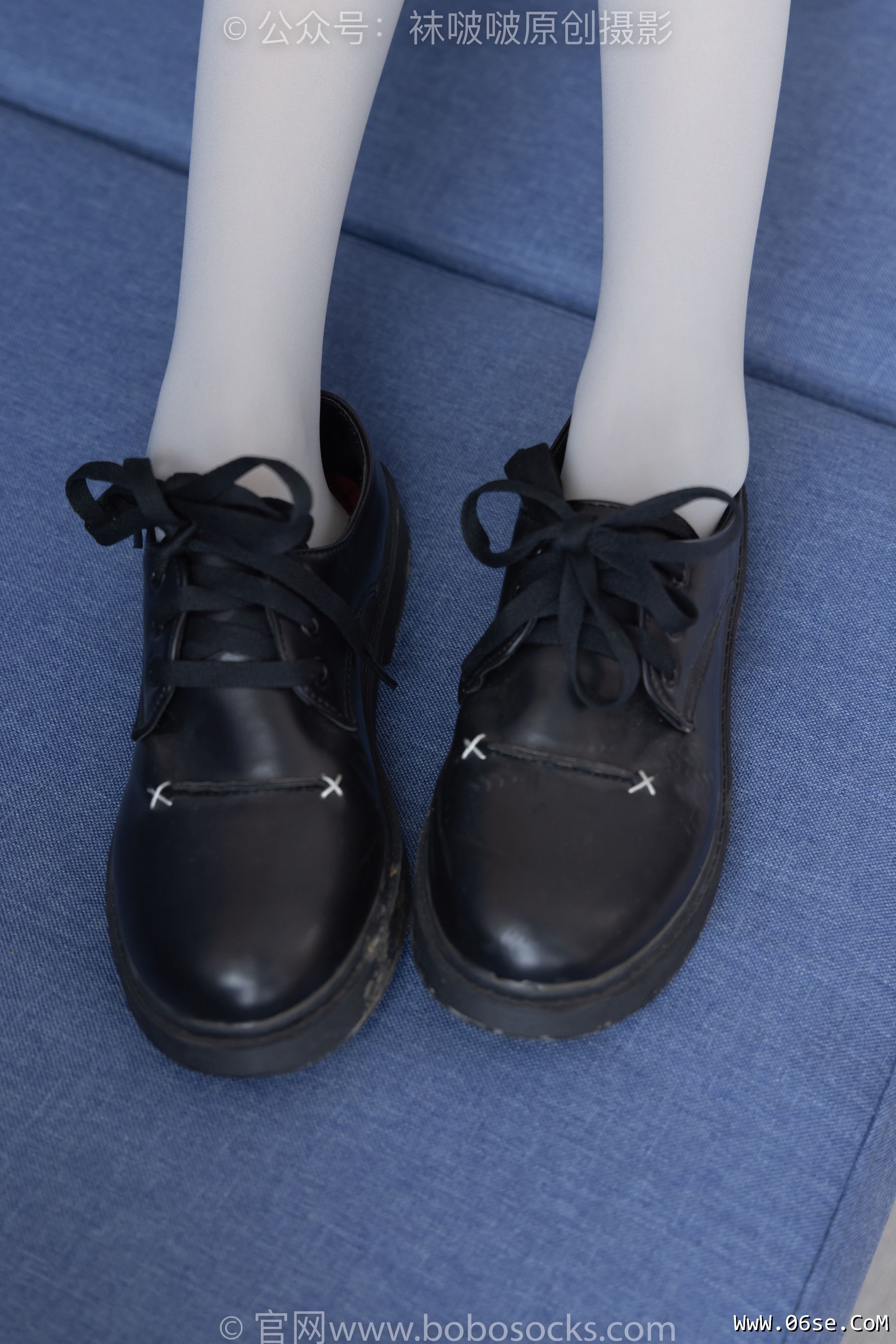 图片[35]-BoBoSocks袜啵啵 No.213 稚予 -黑皮鞋、厚灰丝[140P]-六色网