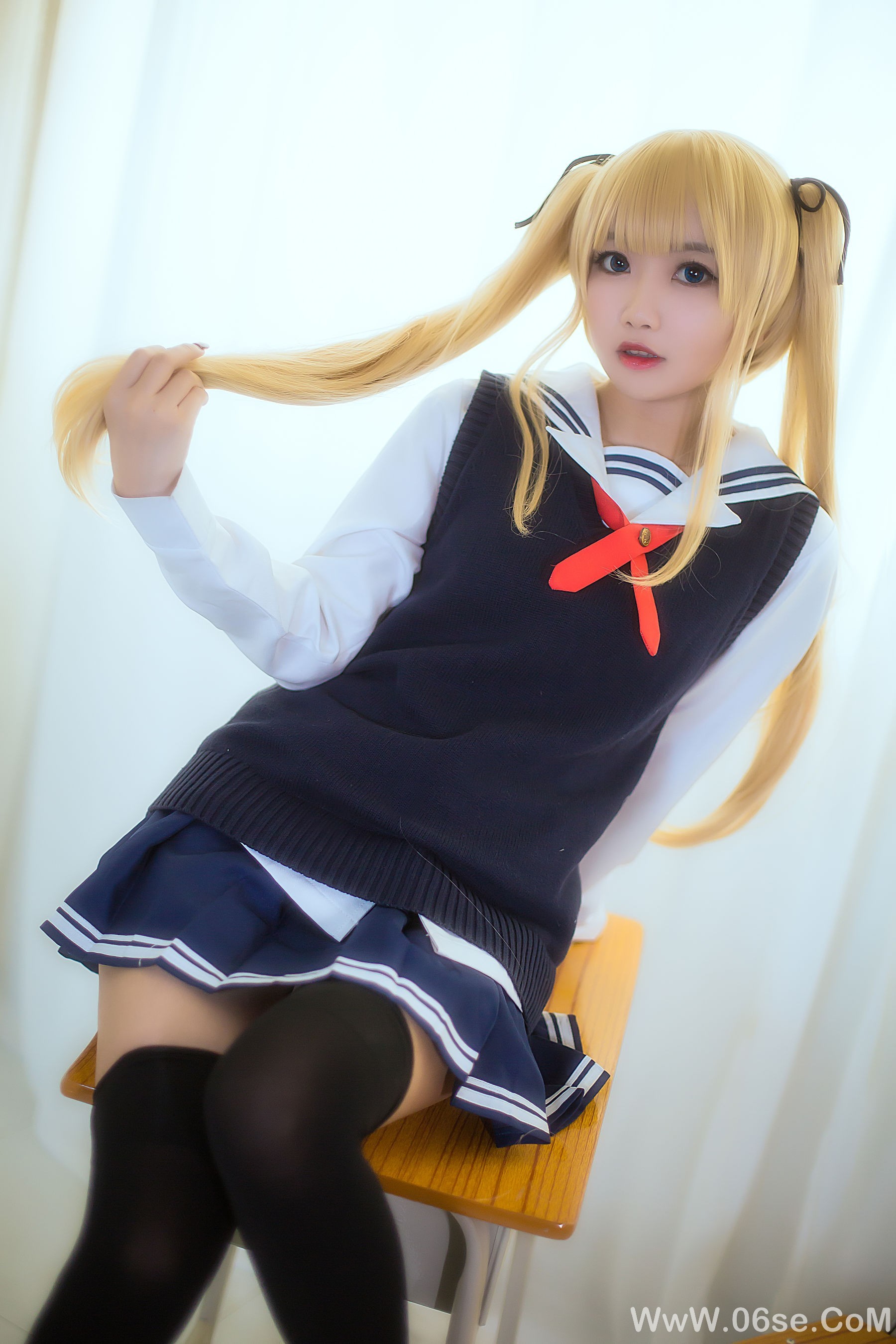 图片[10]-白嫩美少女鬼畜瑶 校服[15P]-六色网