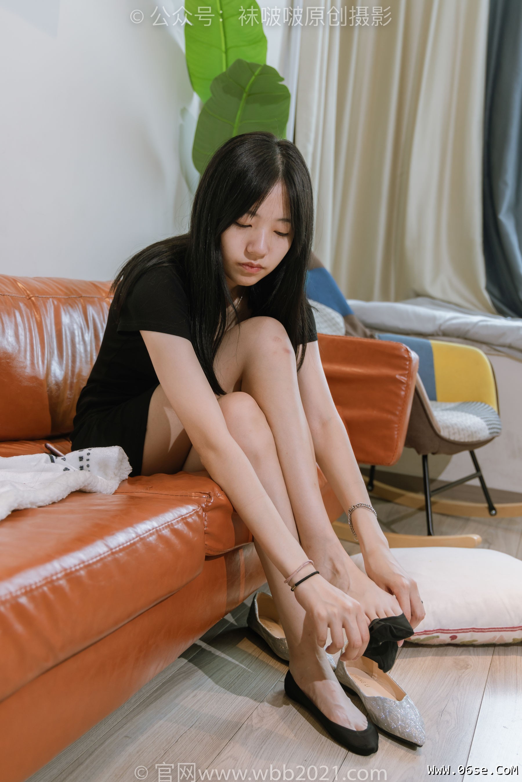 图片[99]-BoBoSocks袜啵啵 No.363 小甜豆 -两双平底鞋、黑色船袜、裸足[140P]-六色网