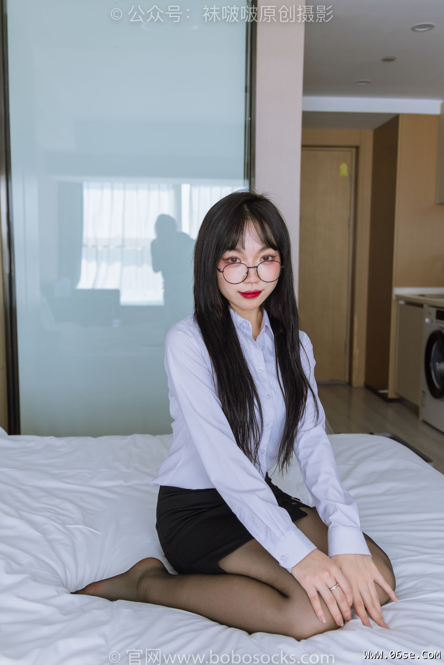 图片[31]-BoBoSocks袜啵啵 No.185 周周-ol制服、高跟鞋、黑丝[140P]-六色网