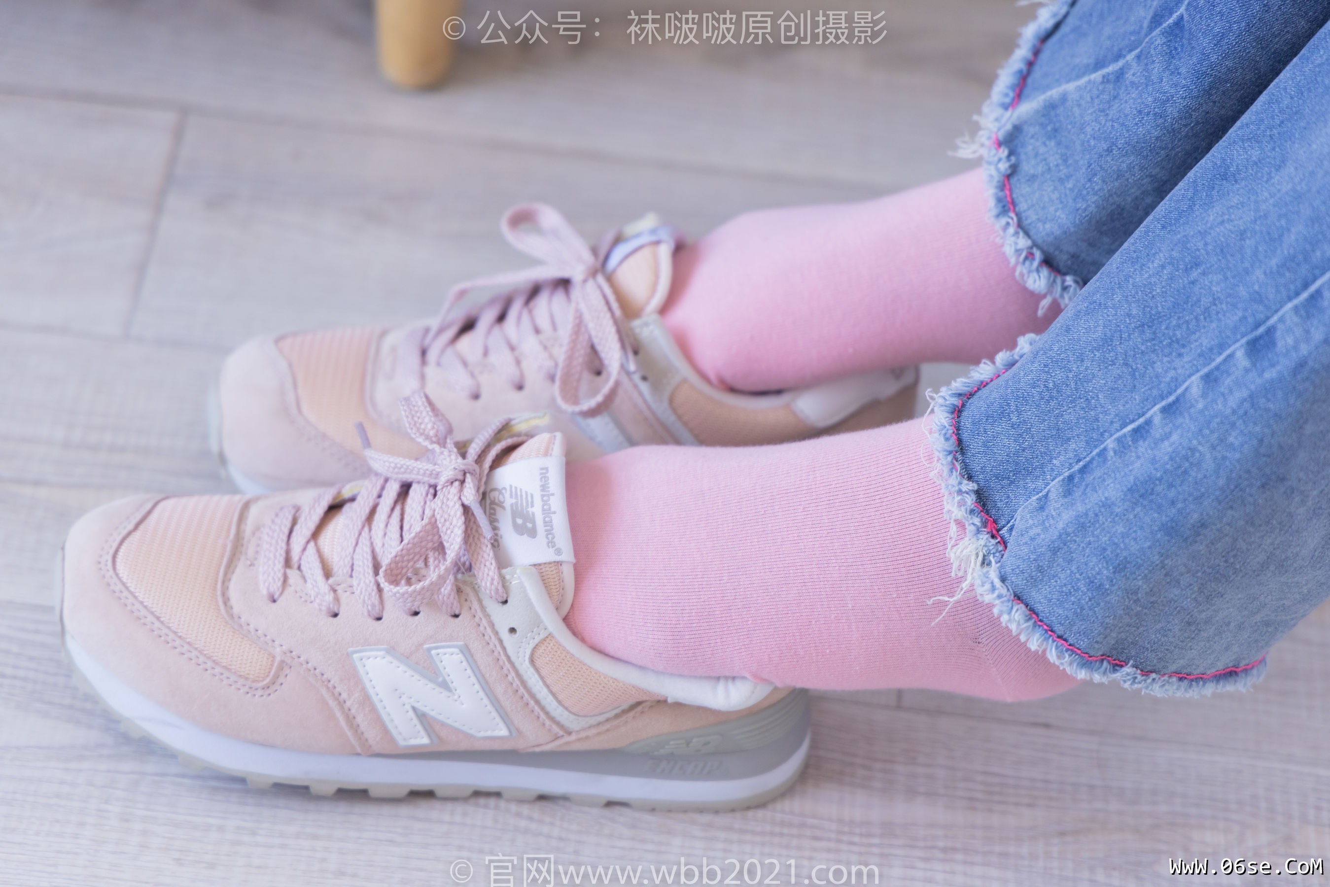图片[62]-BoBoSocks袜啵啵 No.317 小甜豆 -运动鞋、可拆卸牛仔裤、粉色棉袜、黑丝、裤里丝[140P]-六色网