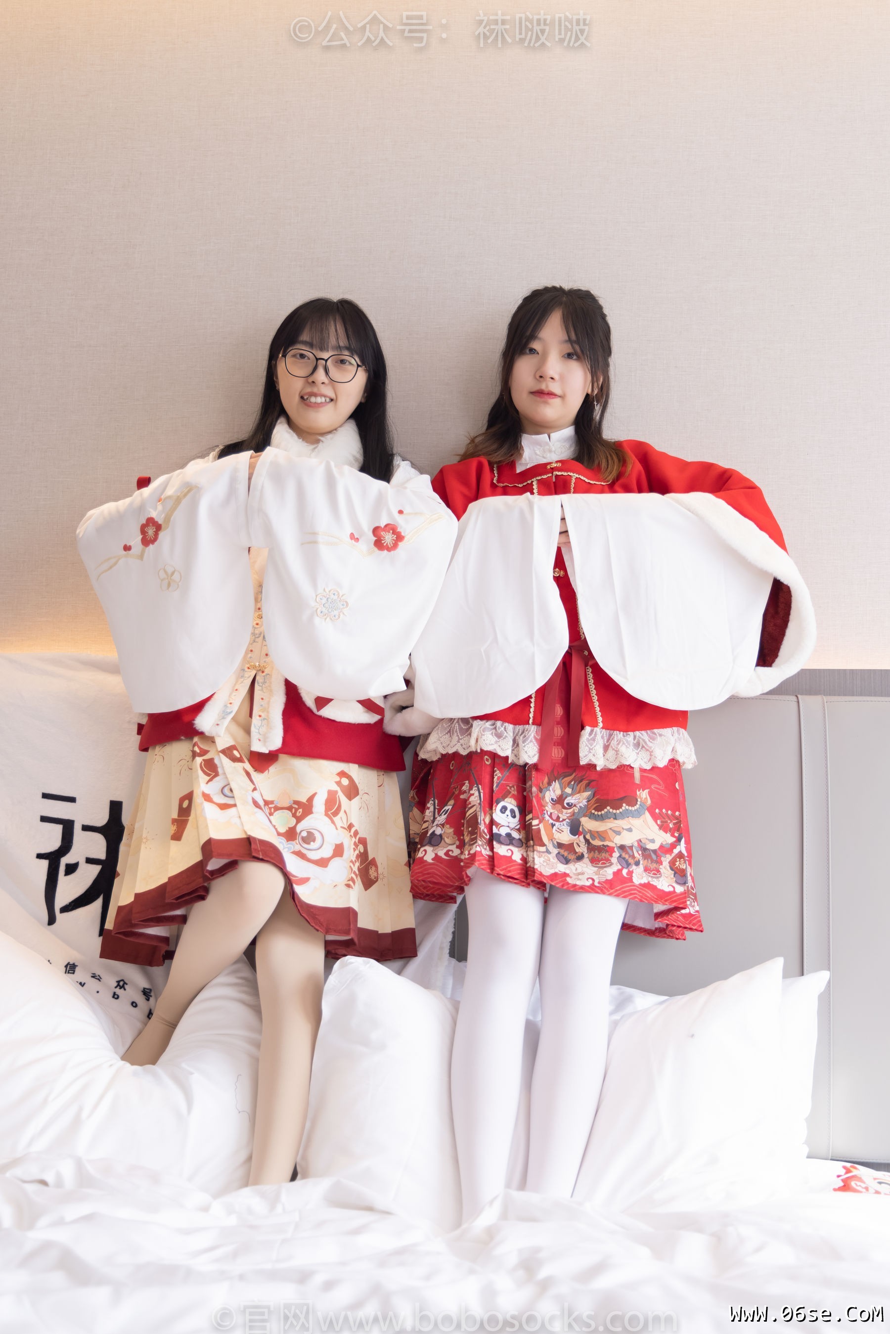 图片[111]-BoBoSocks袜啵啵 No.054 小甜豆与稚予-给大家拜年啦[139P]-六色网