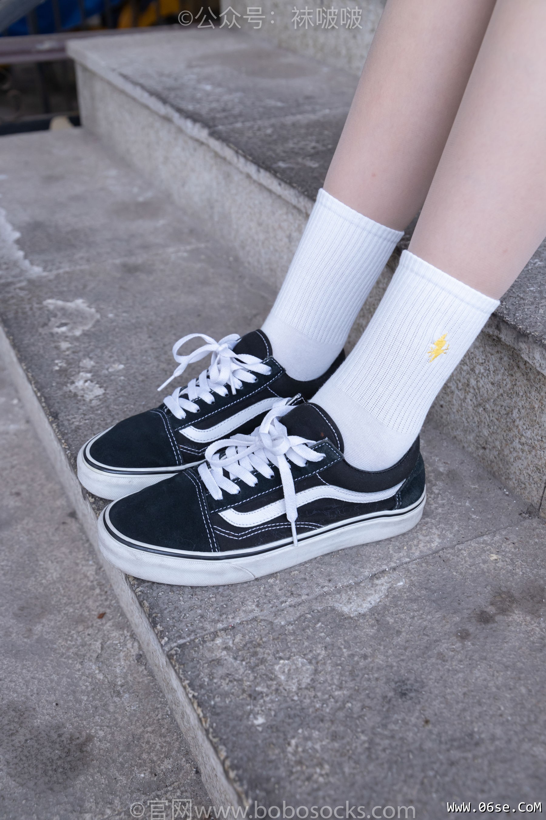 图片[26]-BoBoSocks袜啵啵 No.069 小甜豆-vans板鞋、白棉袜、肉丝[135P]-六色网