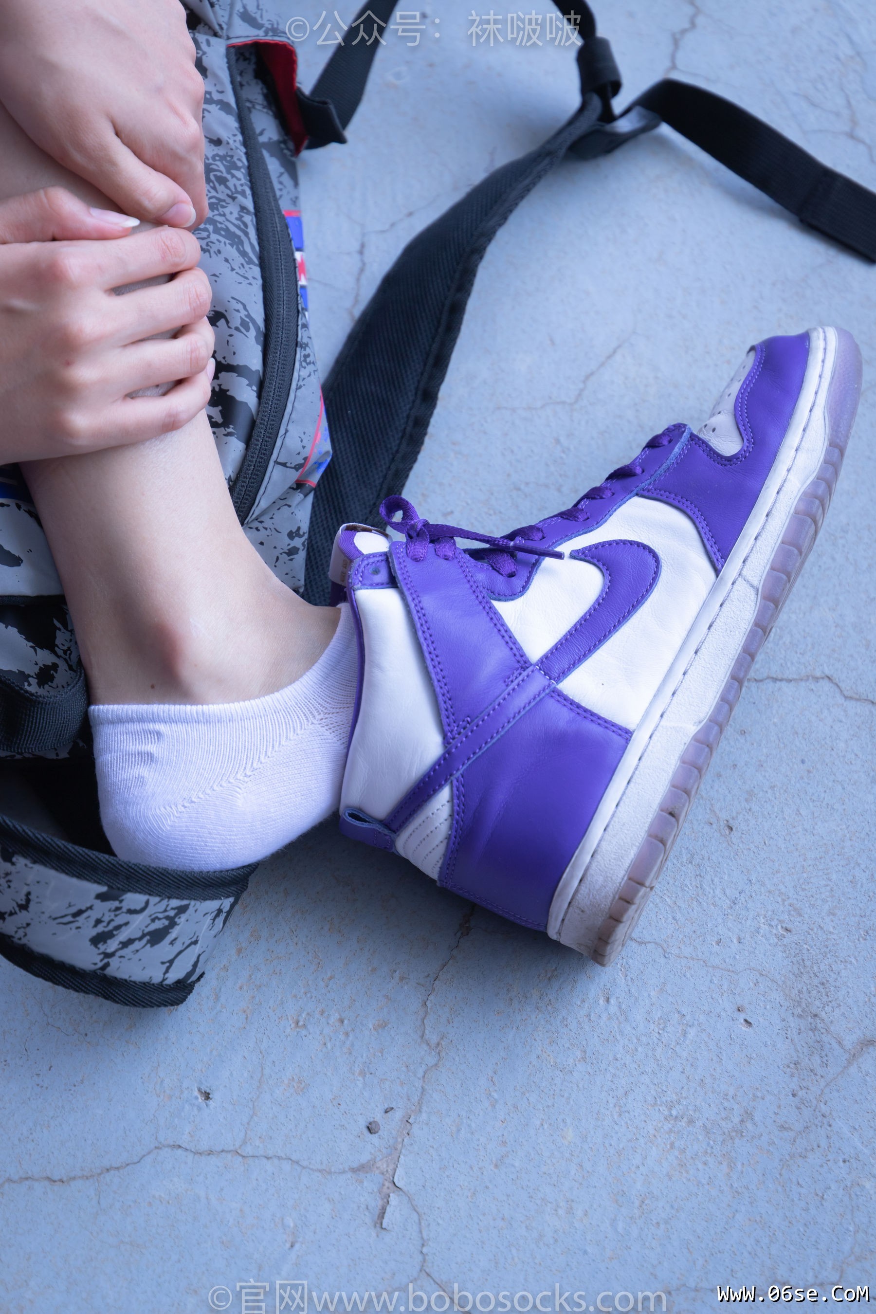 图片[31]-BoBoSocks袜啵啵 积分限定作品002 泡芙- AJ、白色棉质船袜、裸足[135P]-六色网