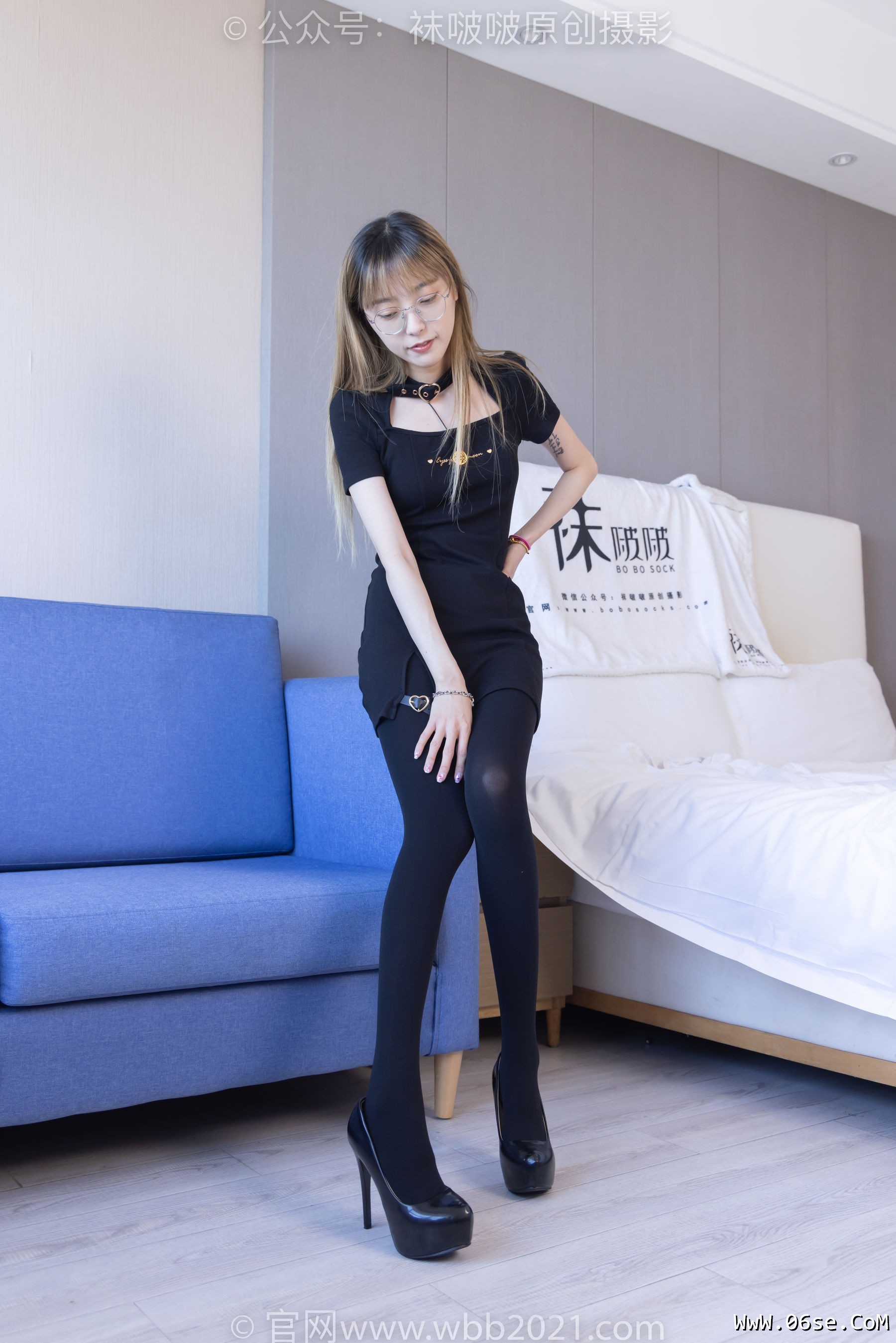 图片[129]-BoBoSocks袜啵啵 No.270 稚予 -高跟鞋、皮鞋、厚黑丝、黑色大腿棉袜[149P]-六色网