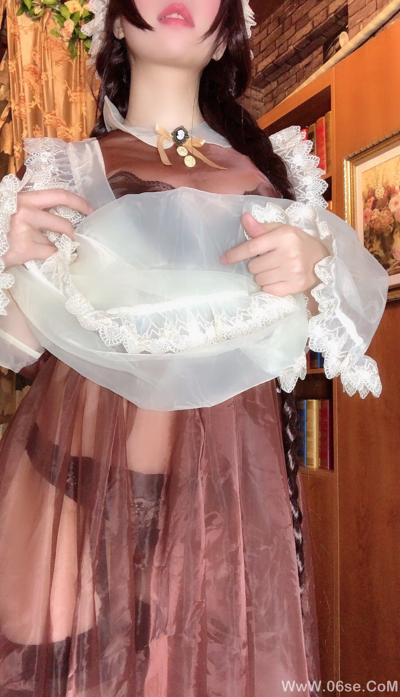 图片[66]-二次元巨乳美女鹿野希 透明女仆[97P]-六色网