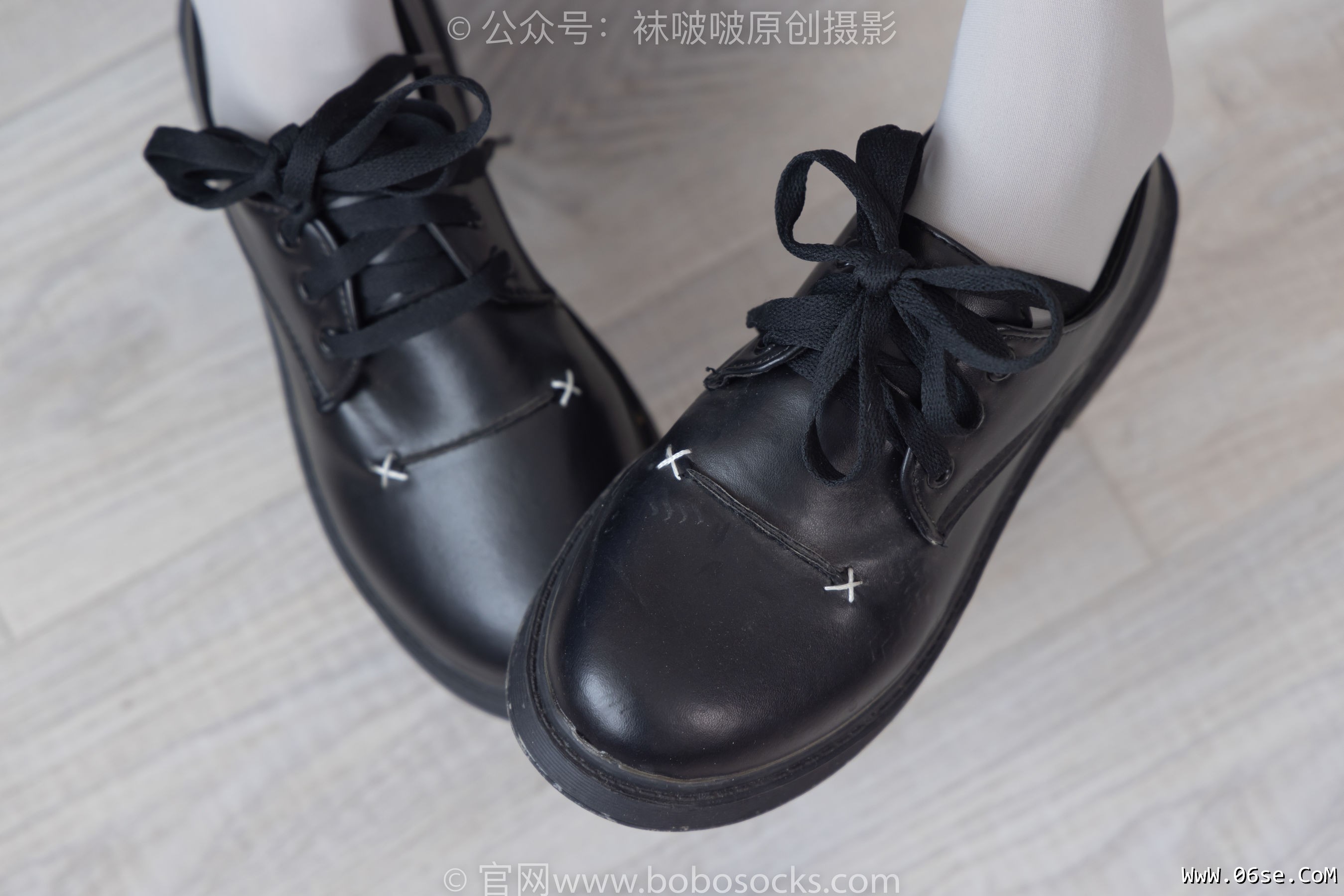 图片[54]-BoBoSocks袜啵啵 No.213 稚予 -黑皮鞋、厚灰丝[140P]-六色网