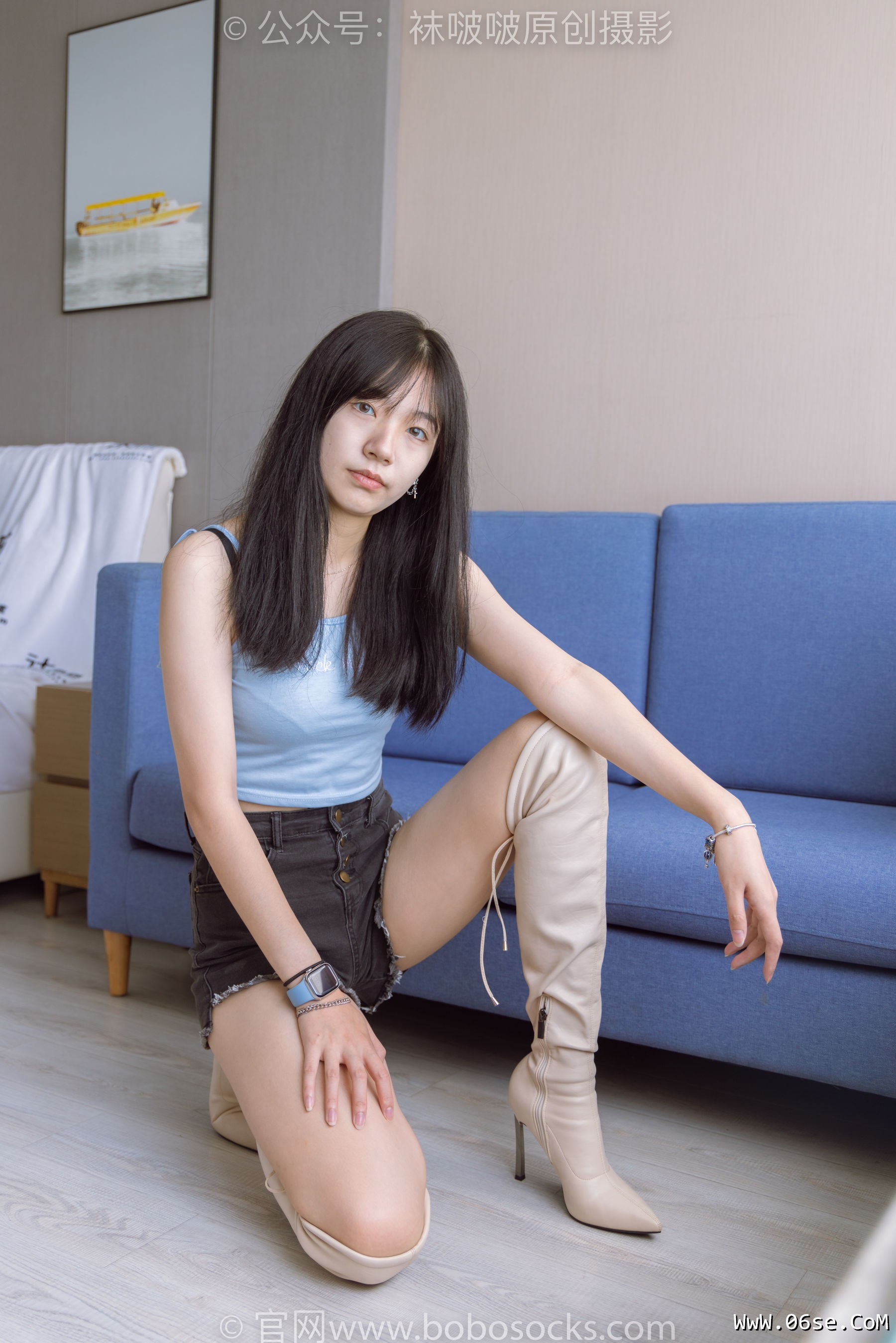 图片[93]-BoBoSocks袜啵啵 No.174 小甜豆-高跟长靴、白棉袜、裸足[178P]-六色网