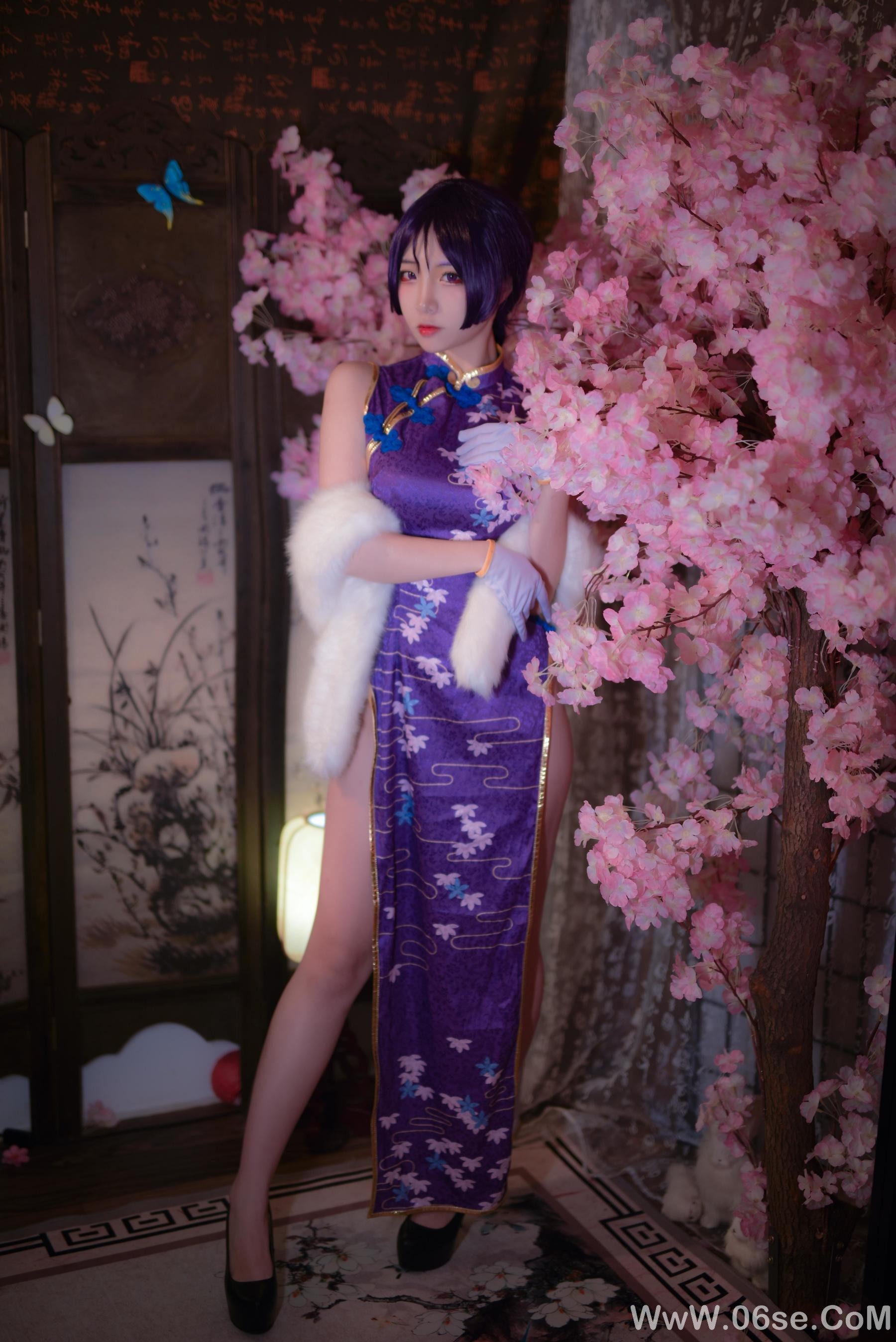 图片[6]-人气Coser二佐Nisa Fate奶光旗袍[20P]-六色网