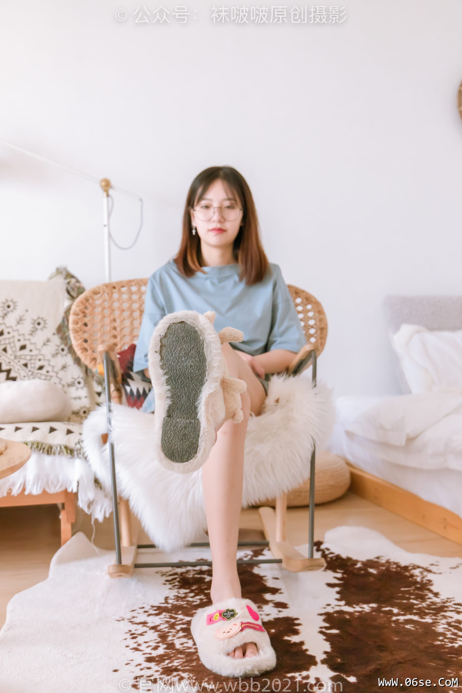 图片[122]-BoBoSocks袜啵啵 No.239 小甜豆-棉拖鞋、灰丝、裸足[140P]-六色网