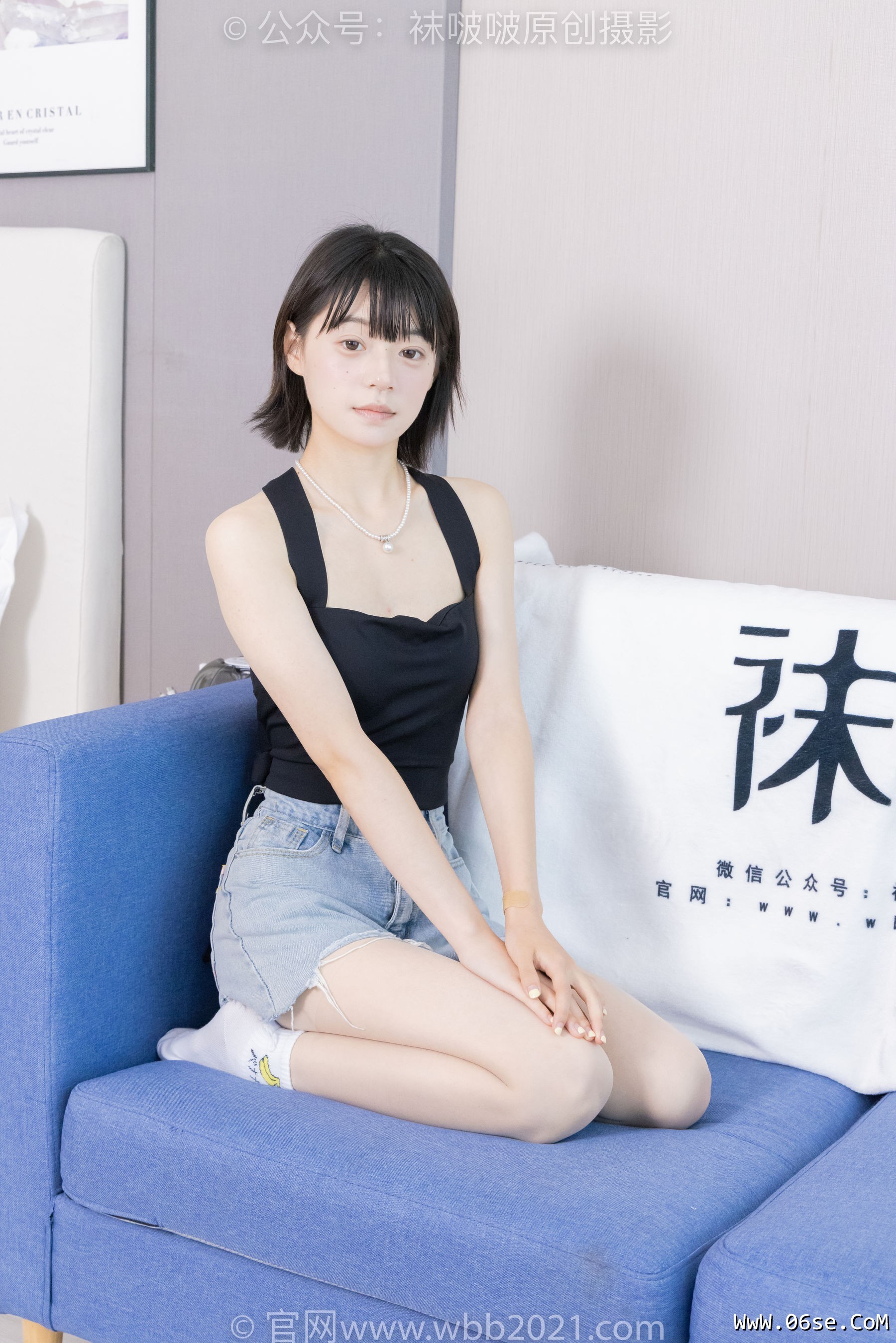 图片[103]-BoBoSocks袜啵啵 No.422 糯米 -长靴、白棉袜、肉丝[140P]-六色网