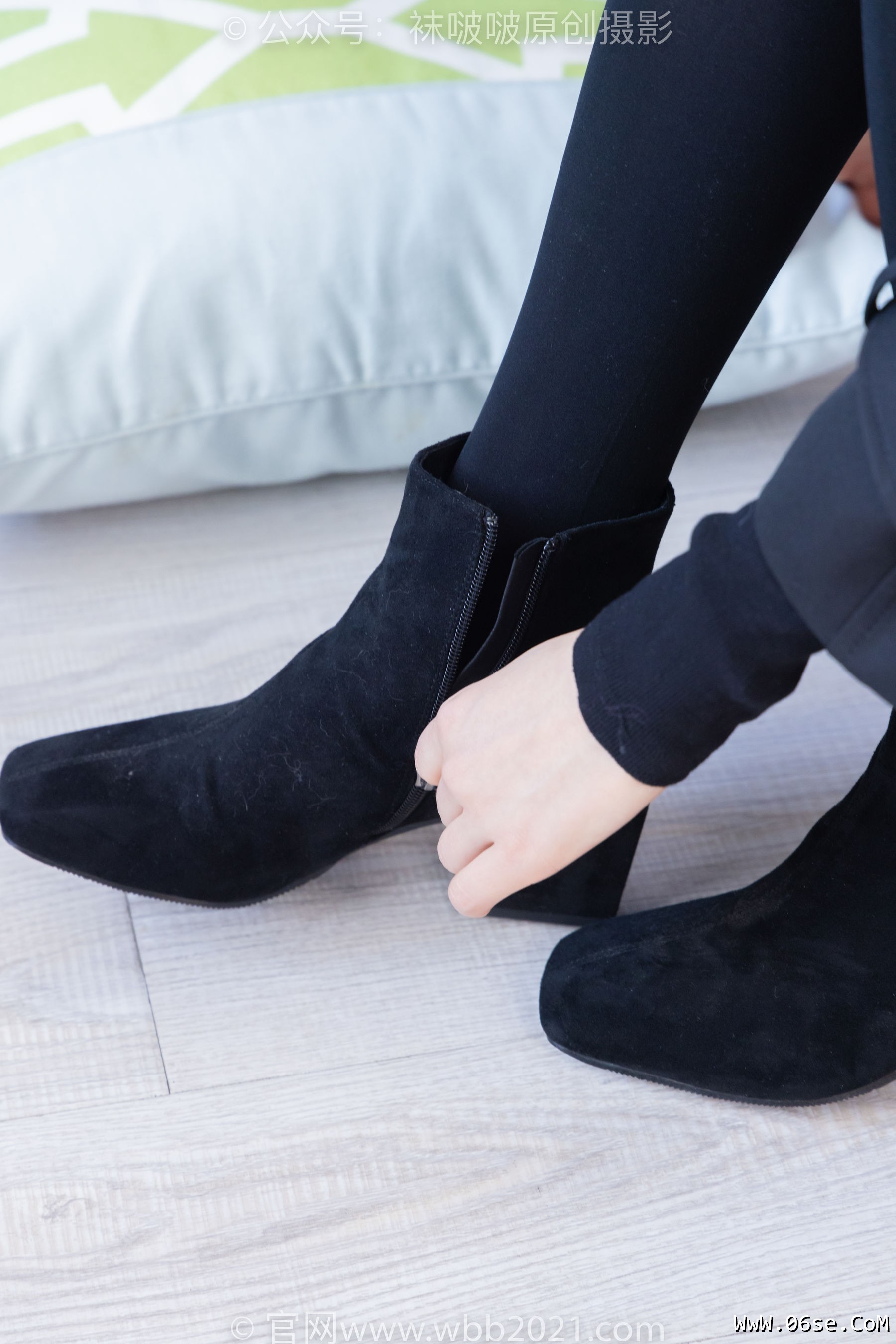 图片[53]-BoBoSocks袜啵啵 No.365 芝士 -短靴、平底鞋、厚黑丝、厚灰丝[140P]-六色网