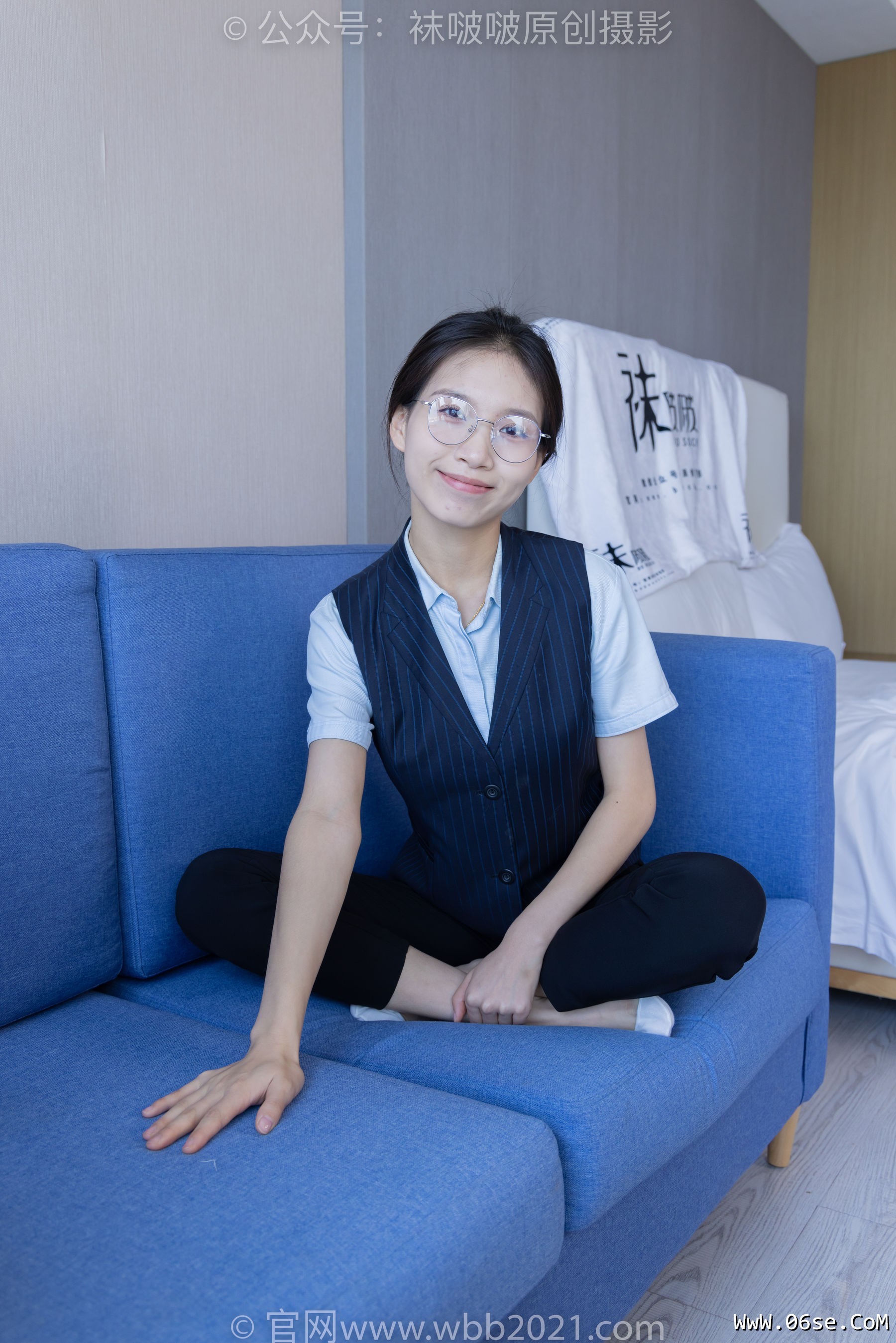 图片[94]-BoBoSocks袜啵啵 No.413 芝士 -高跟鞋、白色吊带船袜、银行制服[145P]-六色网